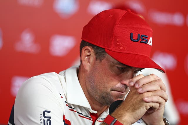 <p>Keegan Bradley led the US to Ryder Cup defeat at Bethpage</p>