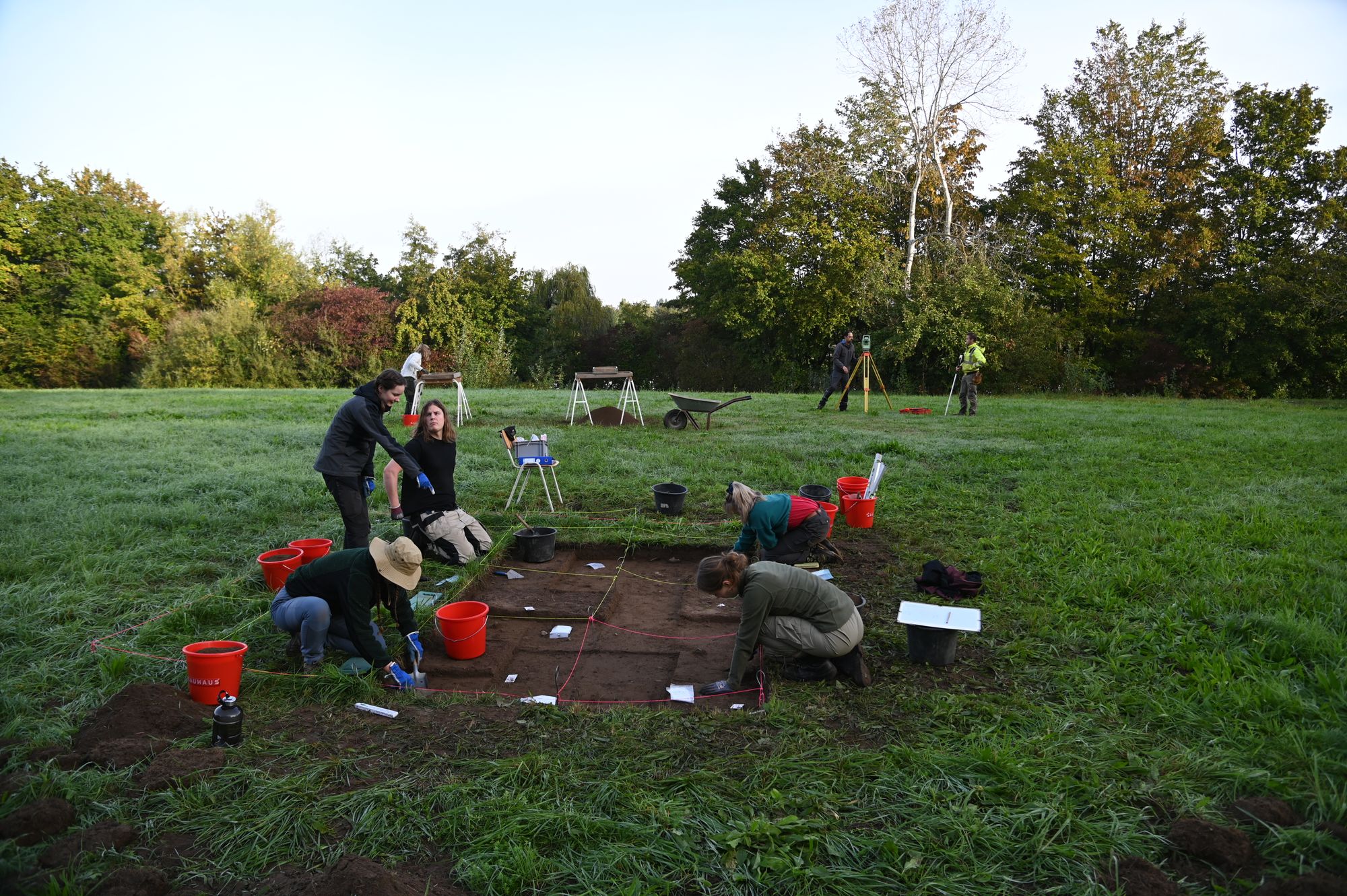 Dr Izzy Wisher, who led the team that discovered the Stone Age blue pigment, said it is 'likely to be just the tip of a prehistoric colour iceberg'