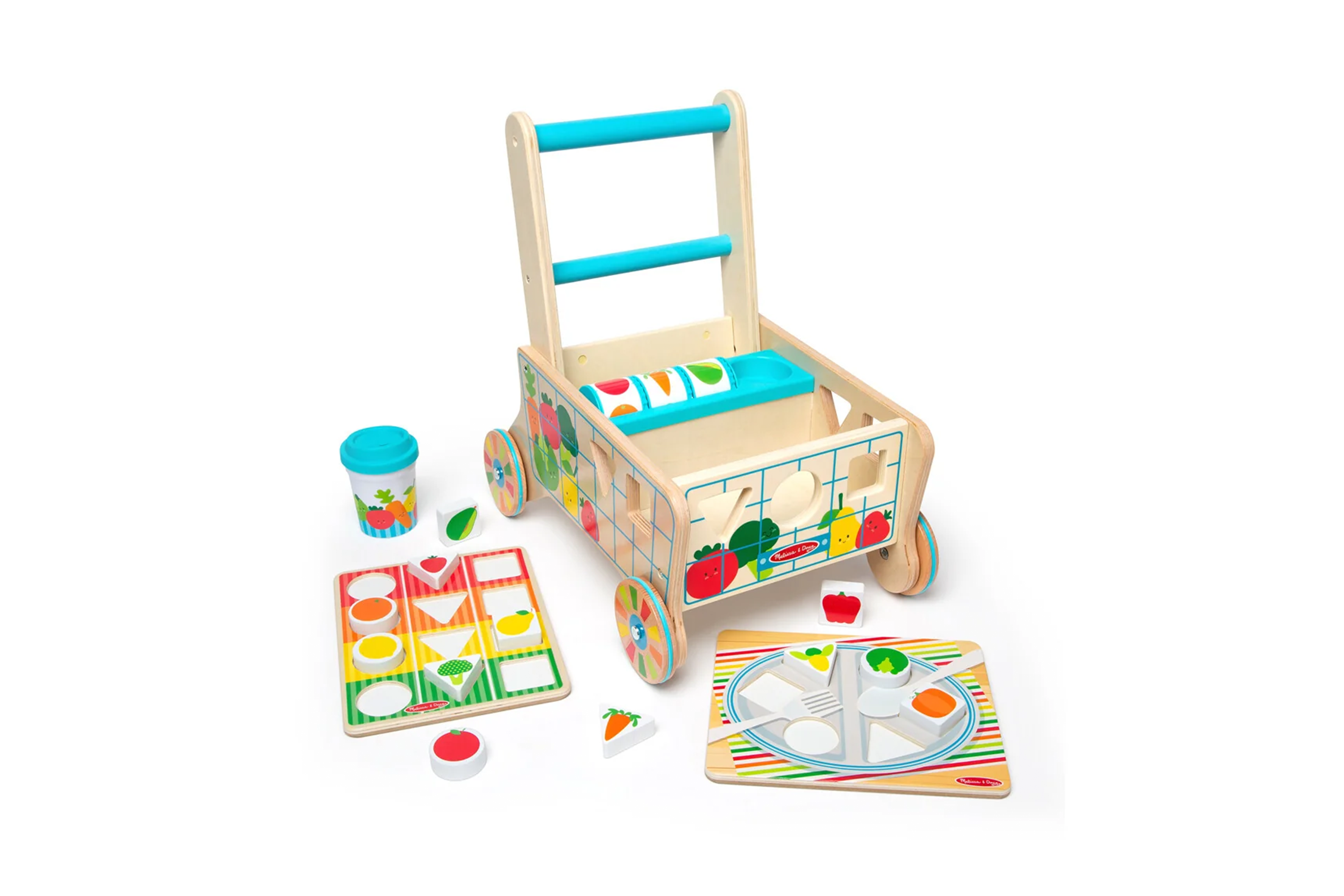 indybest review Melissa and Doug wooden shape sorting grocery cart