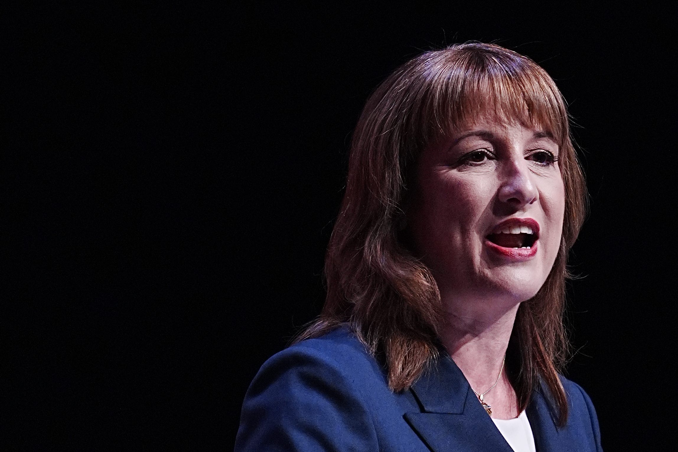 Chancellor Rachel Reeves makes a speech during the Labour Party Conference at the ACC Liverpool (Peter Byrne/PA)