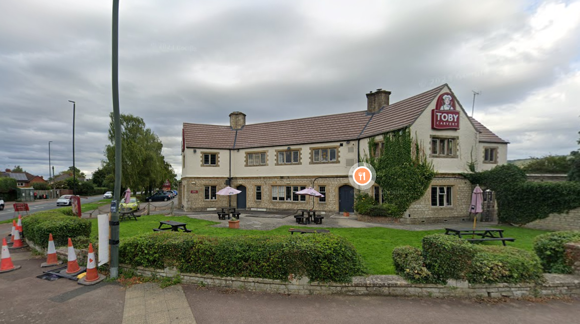 The ceiling fell on diners at a Toby Carvery in Brockworth