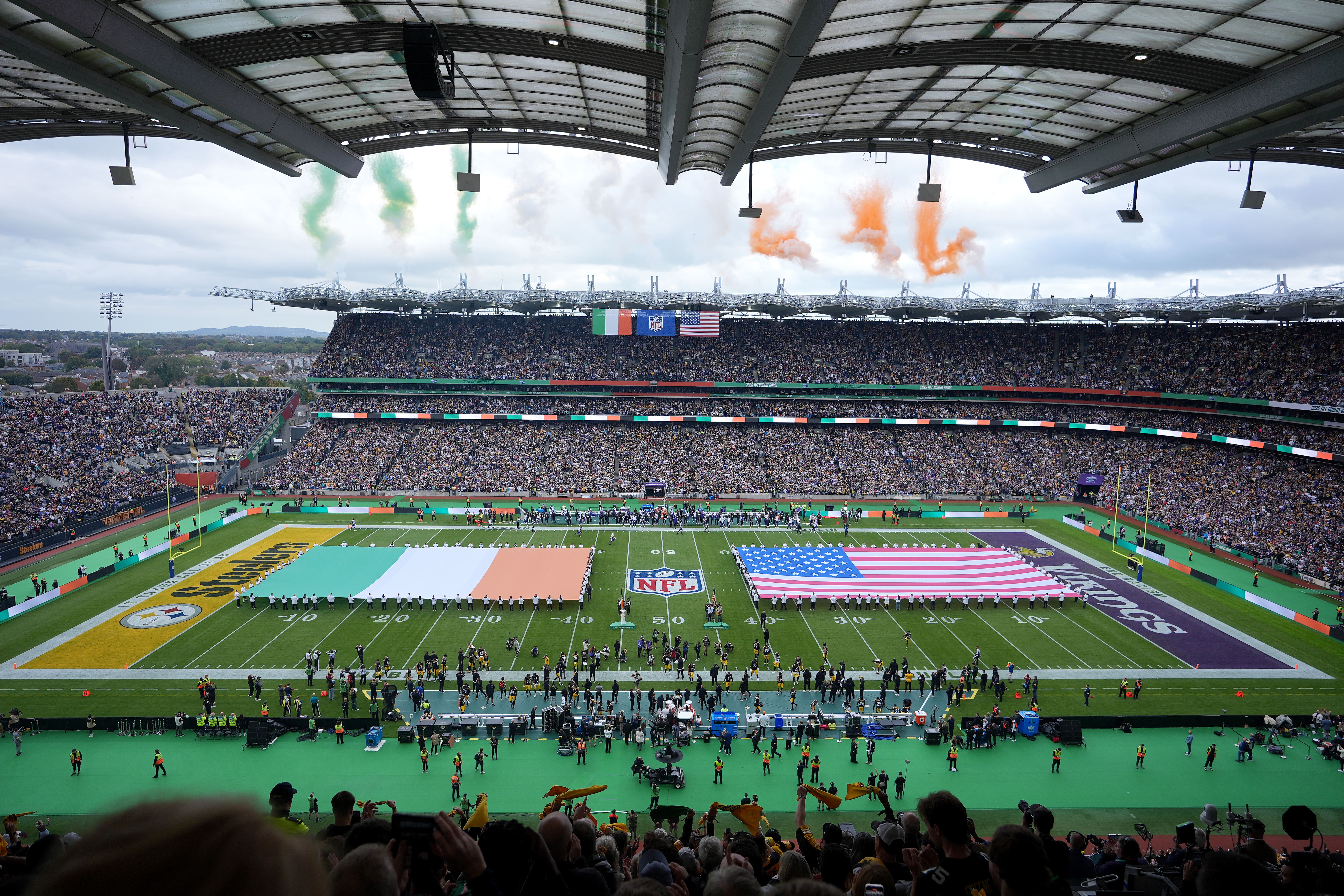 Croke Park stadium before the match (Niall Carson/PA)