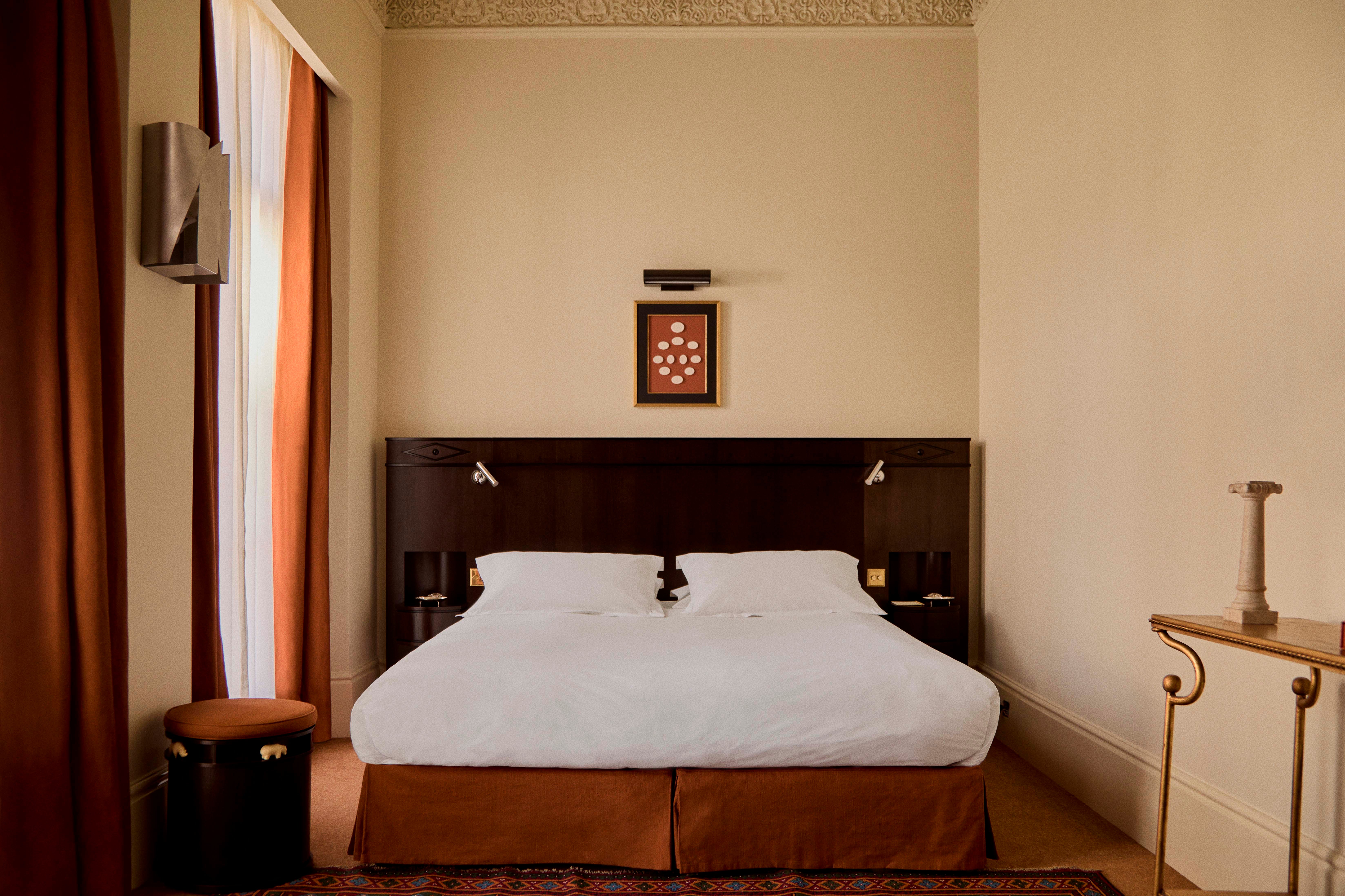 Interiors are sumptuous at this boutique budget hotel option from French hospitality brand Lignée