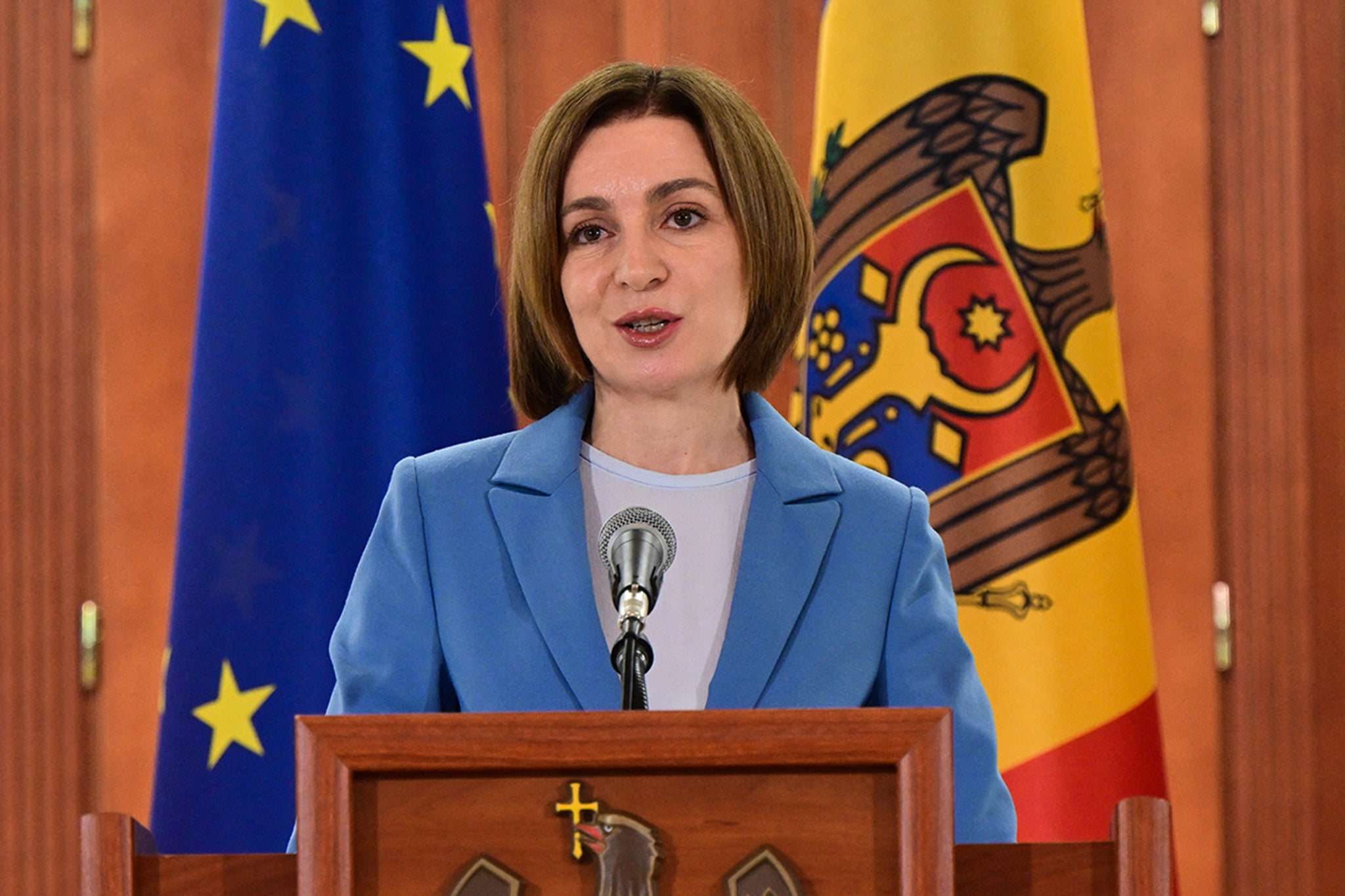 Maia Sandu, Moldova’s president and a prominent pro-European leader