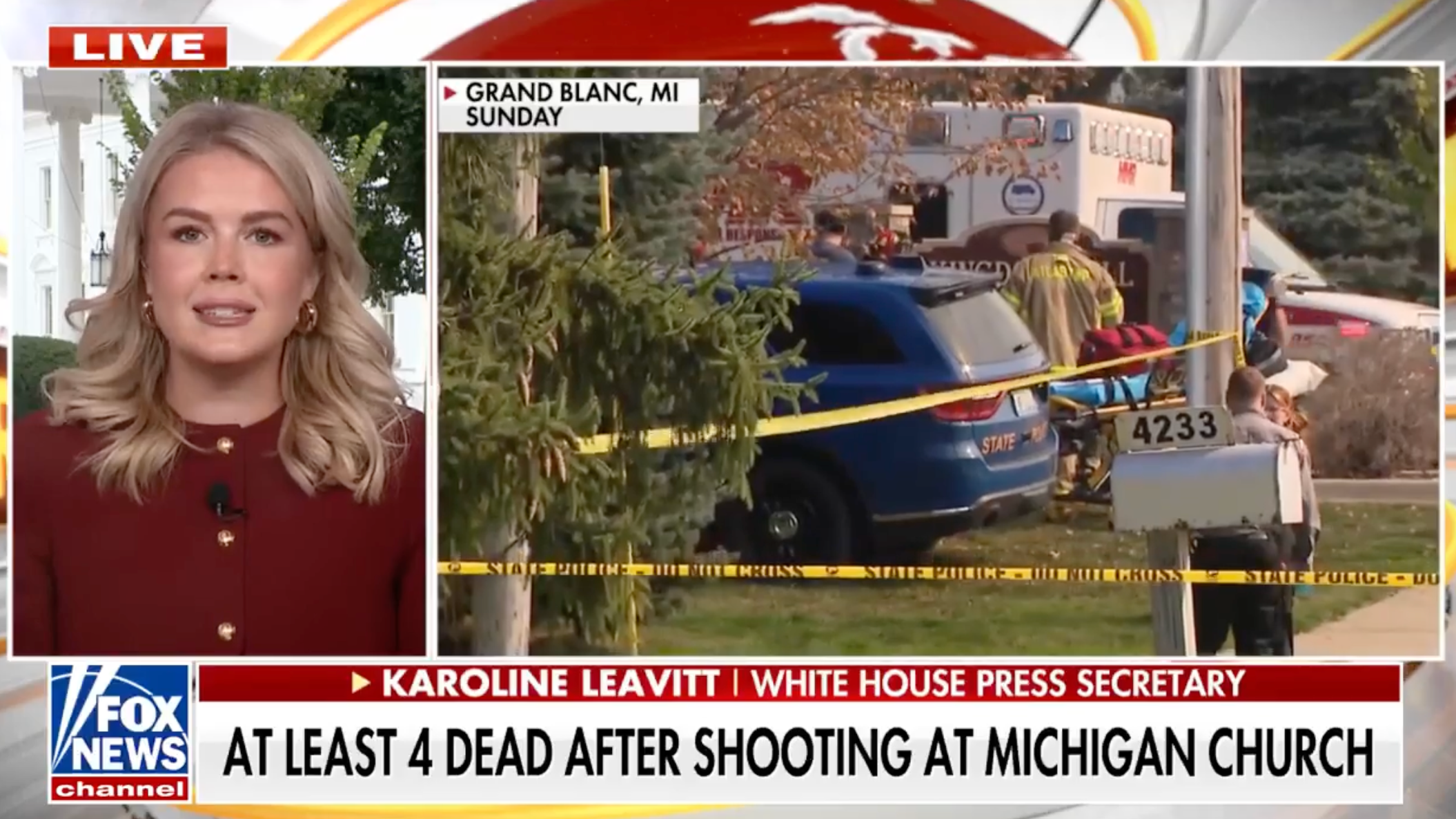Karoline Leavitt claims Michigan church shooter ‘hated people of the Mormon faith’ as Trump decries ‘attack on Christians’
