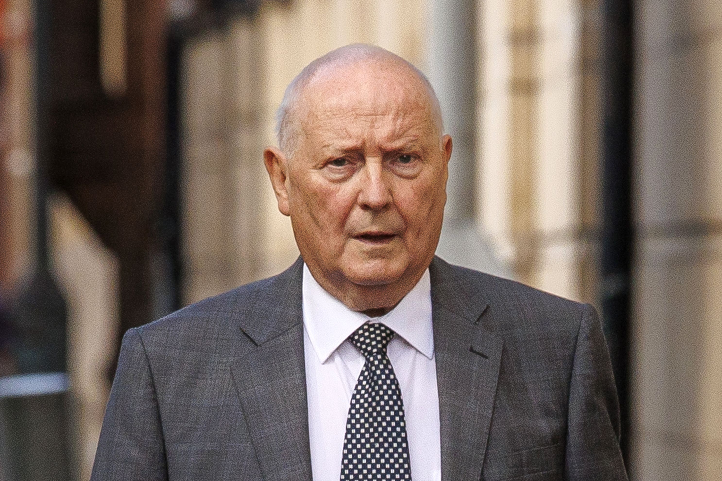 Frank Cushnahan arriving at Belfast Crown Court for an earlier hearing (Liam McBurney/PA)