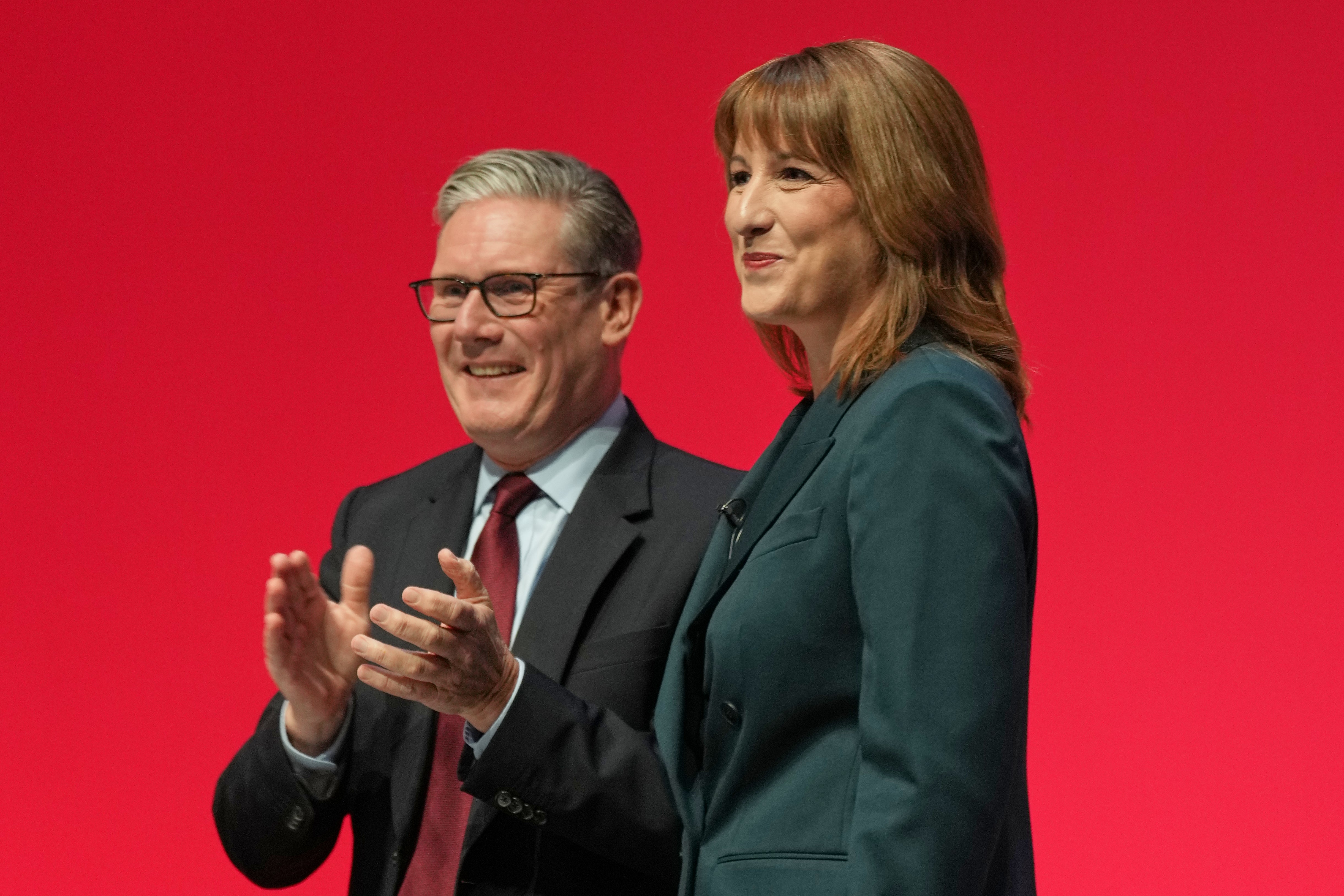 Starmer with his chancellor Rachel Reeves