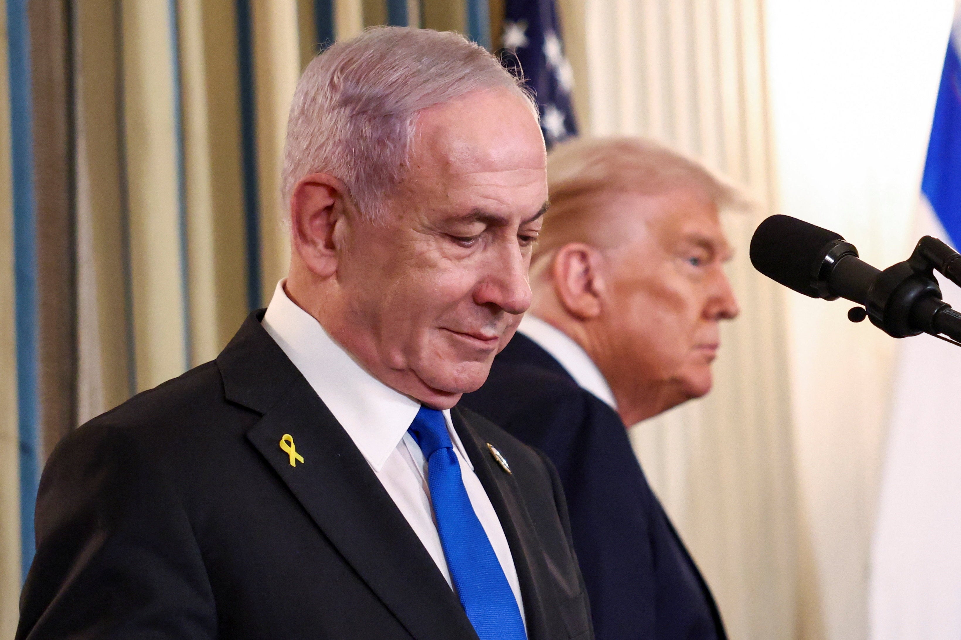 Donald Trump and Benjamin Netanyahu hold a joint press conference at the White House September 29 to unveil a 20-point plan for Gaza’s post-war future
