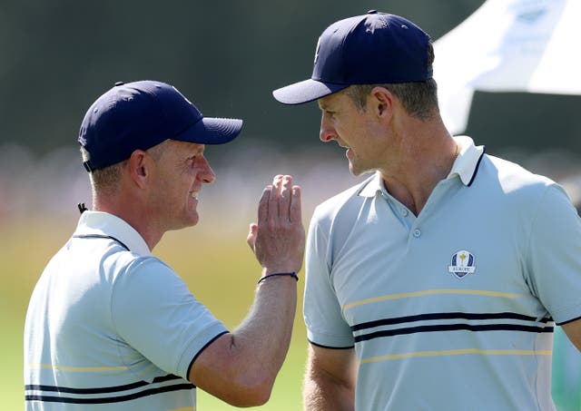 <p>Luke Donald (left) and Justin Rose (right) are the two leading contenders for the 2027 Ryder Cup captaincy</p>