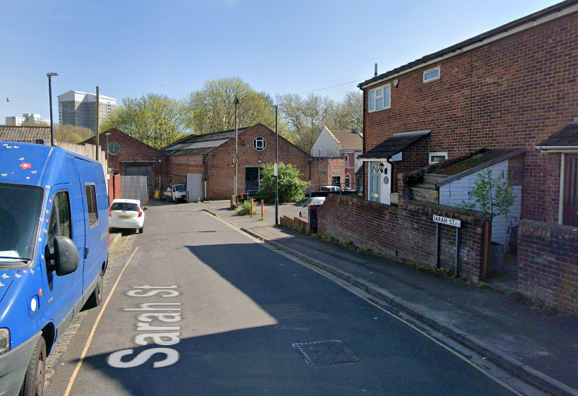 The hate crime took place in Sarah Street in the Lawrence Hill area of Bristol
