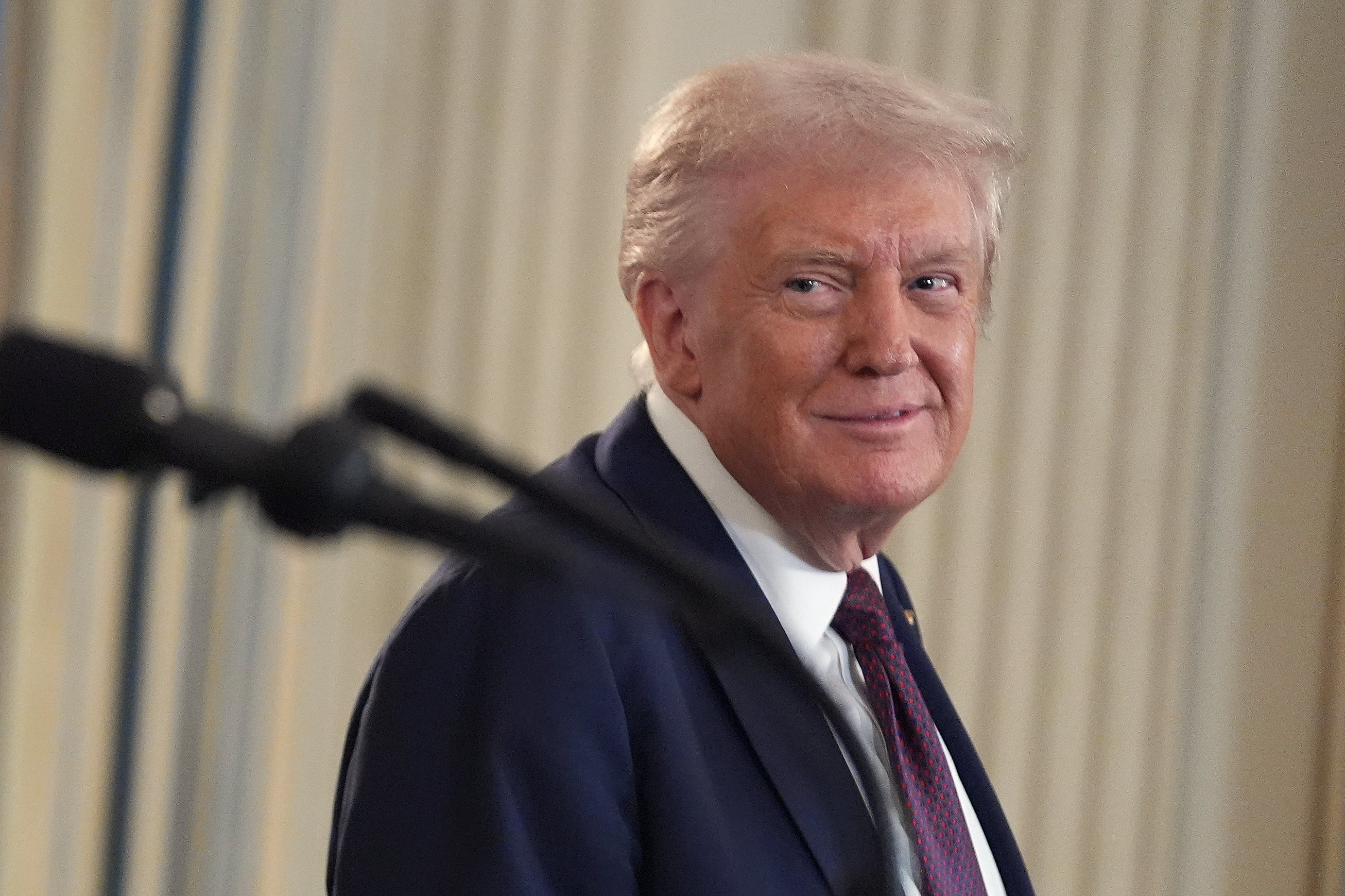 The president’s ambition was most obvious as he described his role on the ‘Board of Peace’ governing Gaza in the short- to medium-term: ‘Everybody involved asked me to do this.’