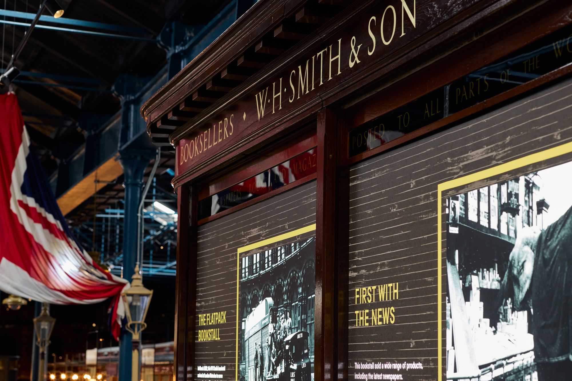 A 1921 WH Smith bookstall from Waterloo Station