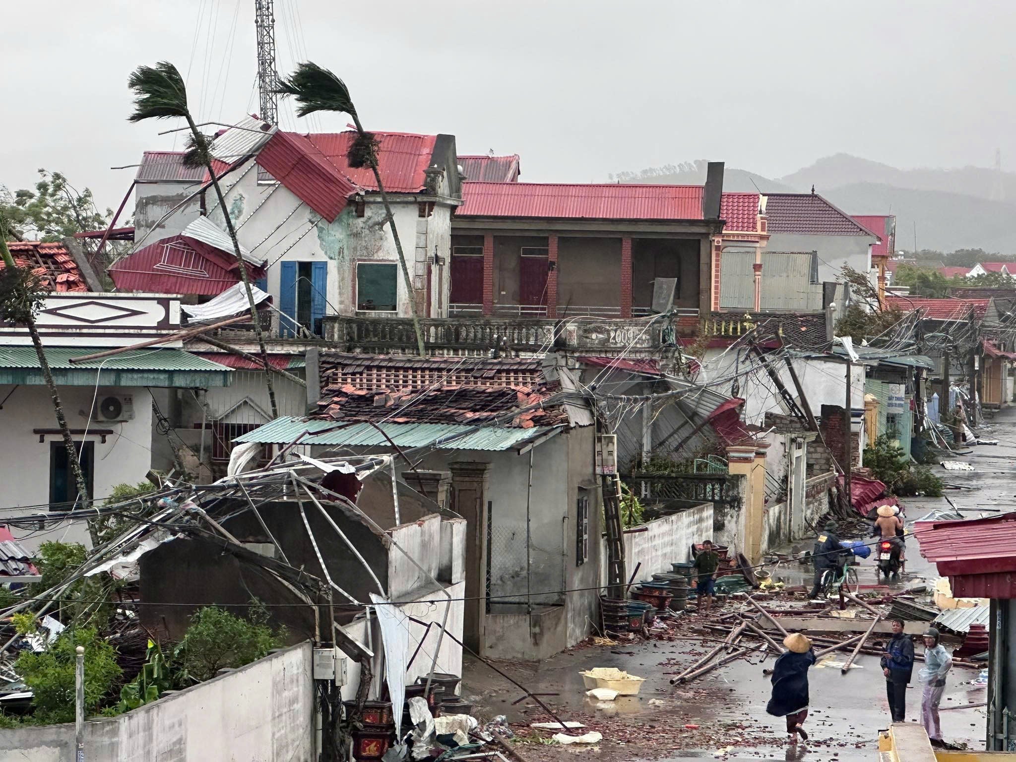 Aftermath of Typhoon Bualoi in Thanh Hoa, Vietnam, on 29 September 2025