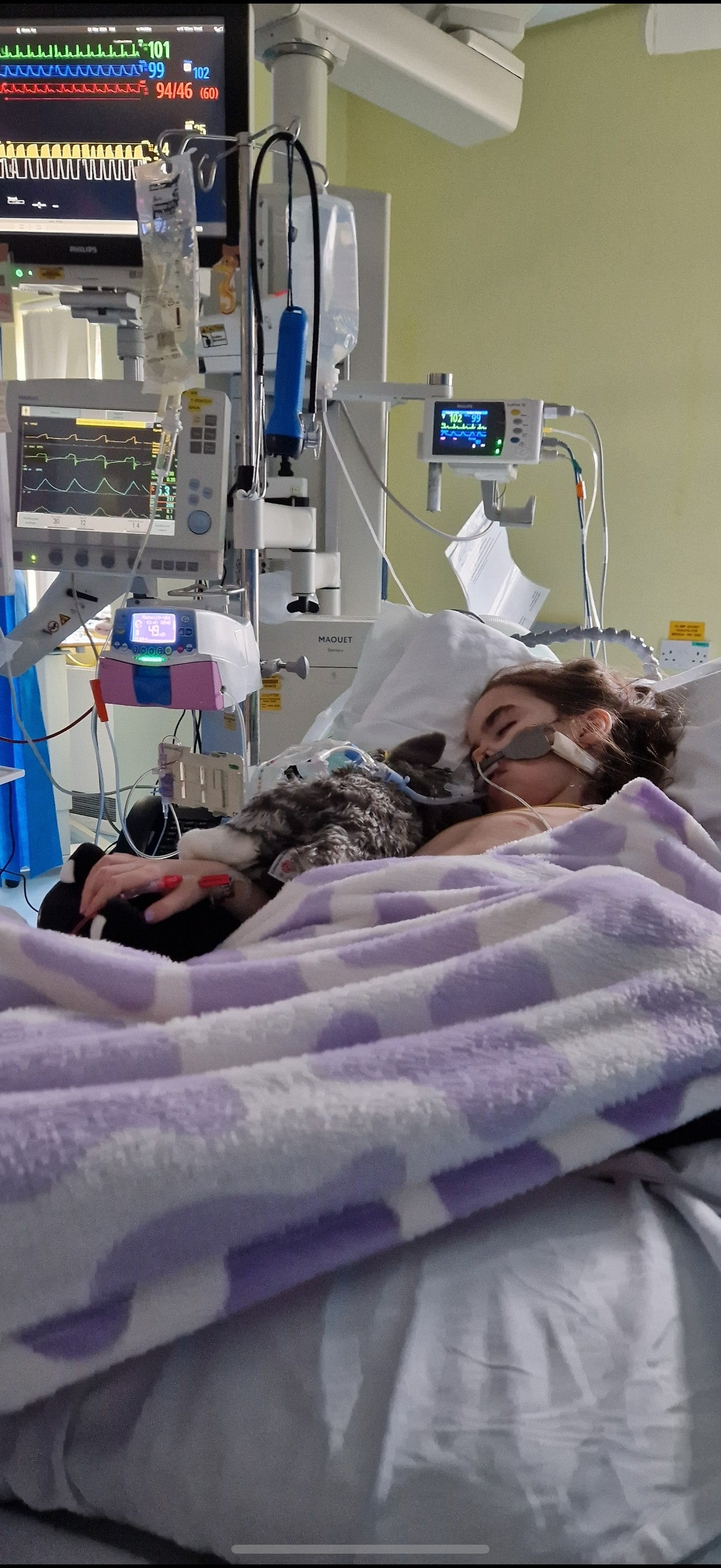 Ivy Amos was eight when she became paralysed from the neck down