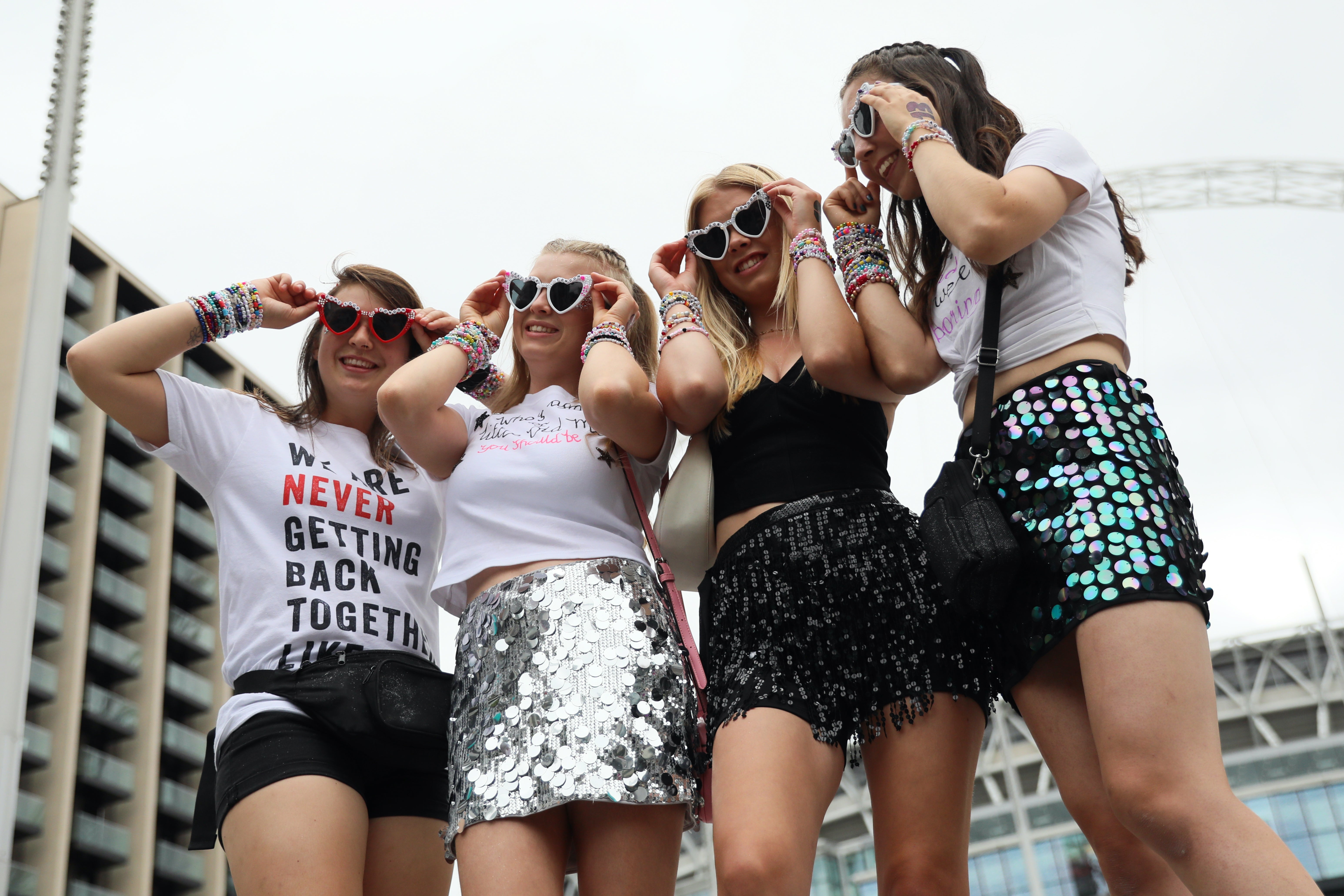 'Swifties' at Wembley for Taylor Swift's 'Eras' tour last summer