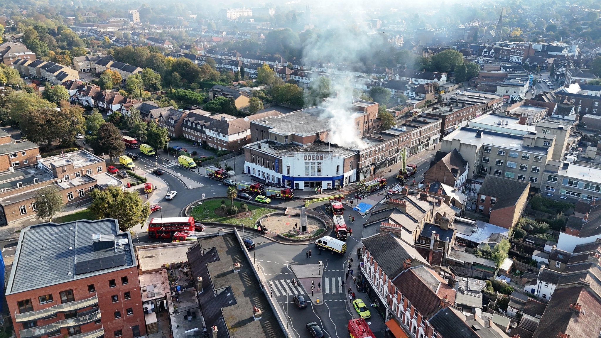 Crews will remain on the scene in southeast London into the afternoon to fully extinguish the fire