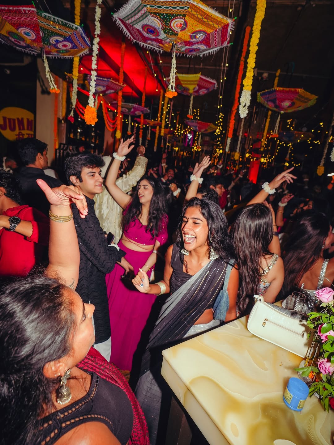 Organisers says the idea began almost as a joke when they experimented with floral décor that resembled a wedding mandap