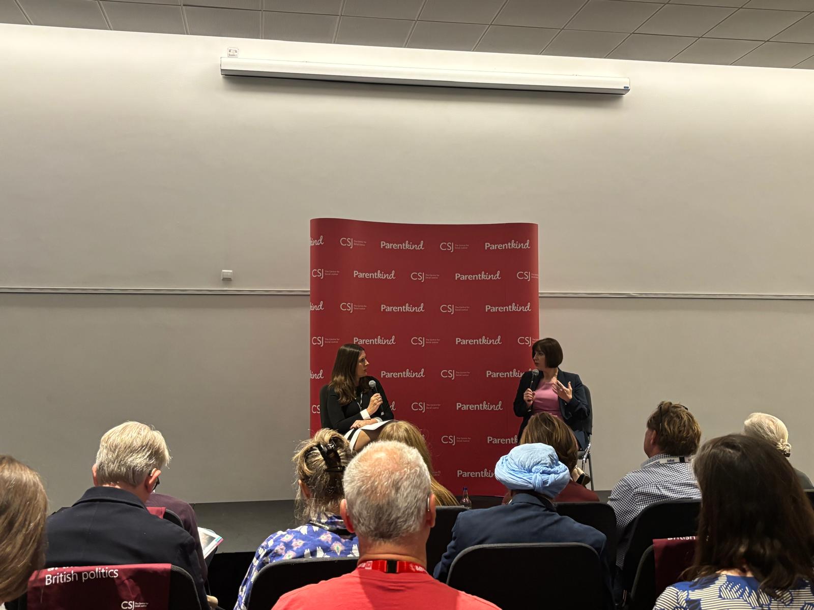 Bridget Phillipson speaks on the fringes of the Labour conference in Liverpool