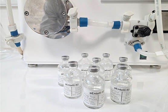 Entelli-02 is a five-phage cocktail designed specifically to target ECC bacteria