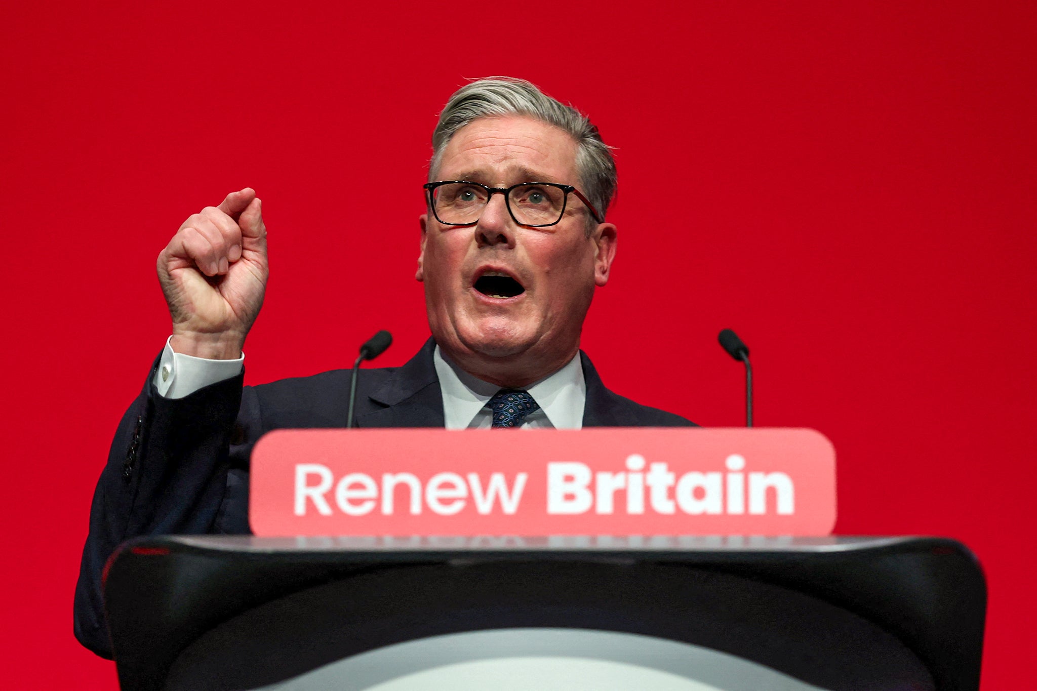 An invigorated Starmer delivers an impassioned speech