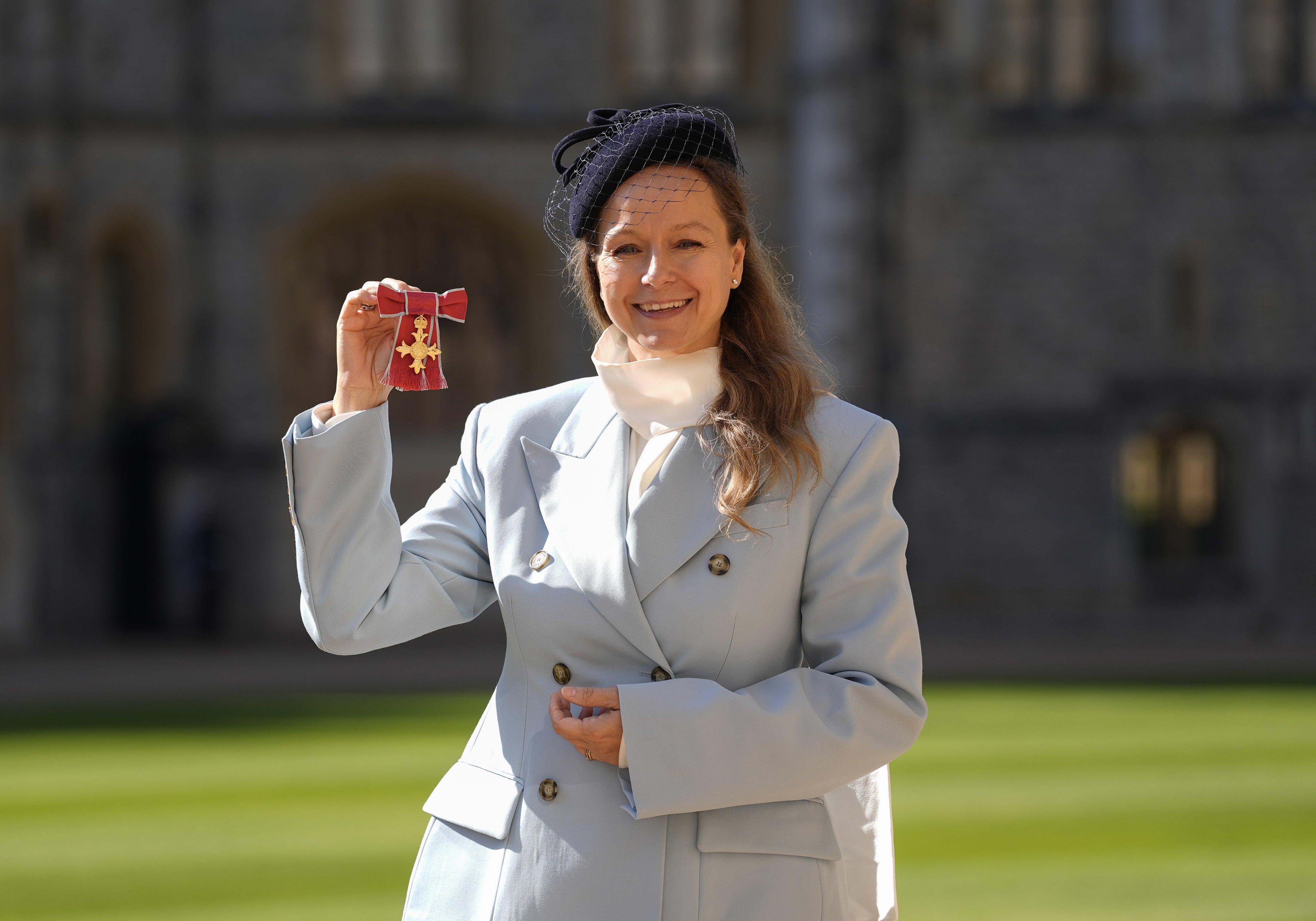 Actor Samantha Morton was also honoured at Buckingham Palace