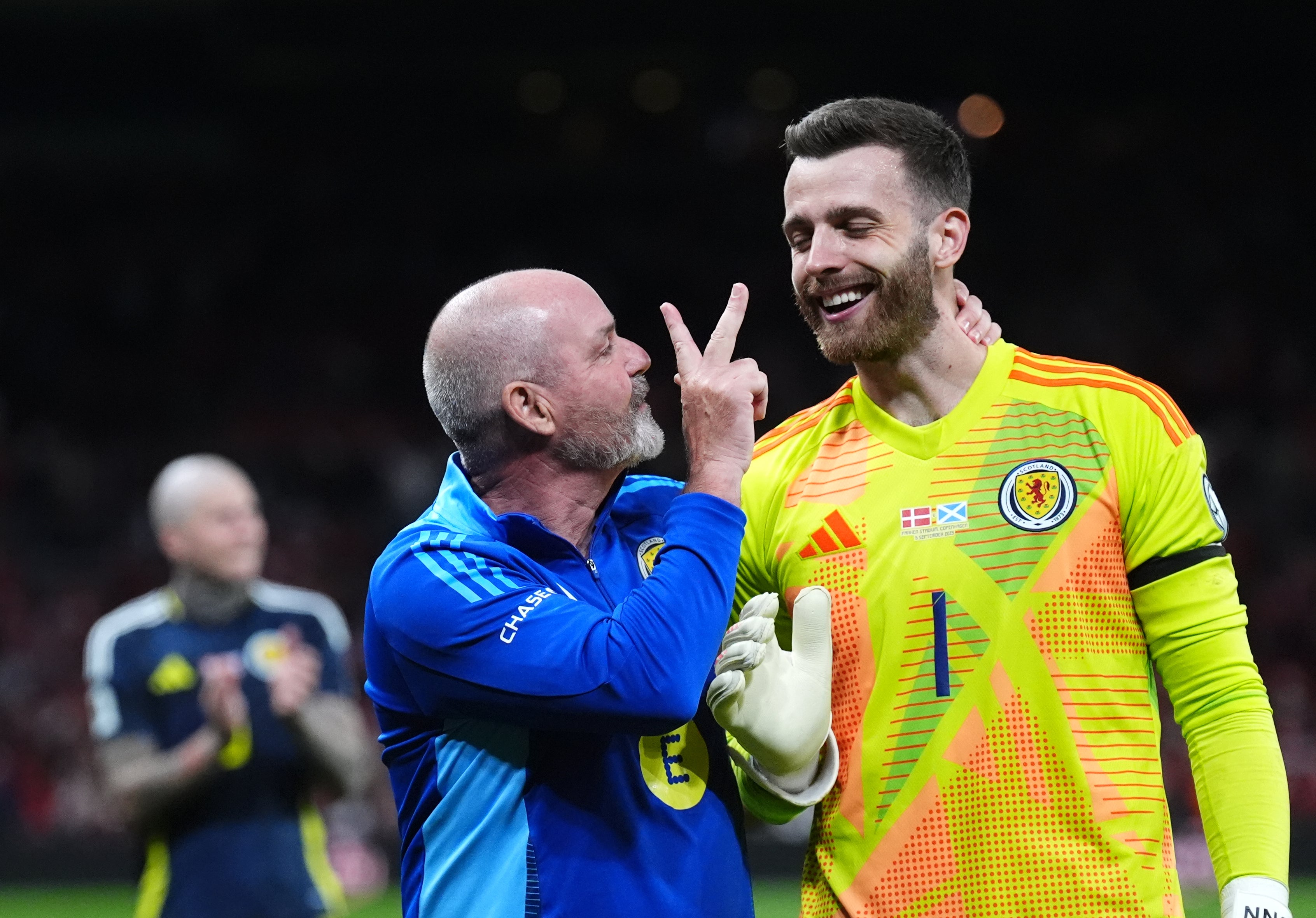 Steve Clarke praised his players for helping him reach the record-breaking milestone