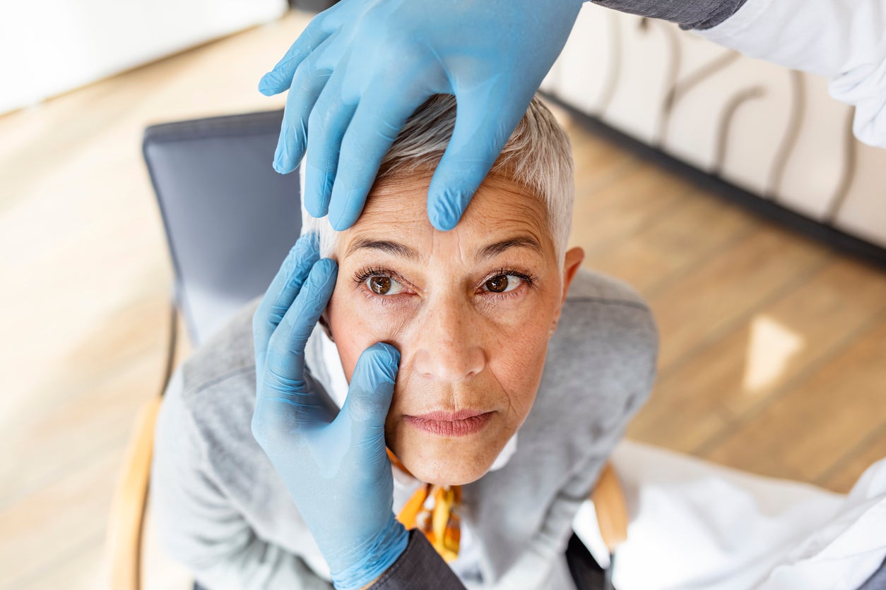 Do not try to remove metal or glass yourself. Seek medical care at an emergency room