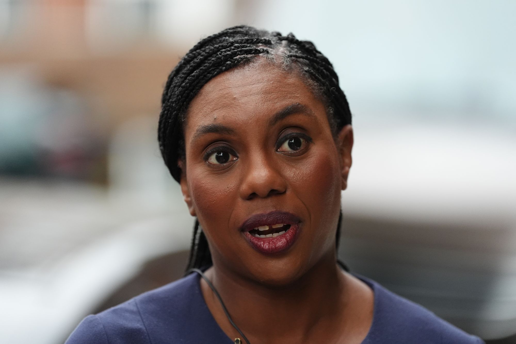 Theresa May has condemned Kemi Badenoch’s pledge to scrap landmark climate legislation if the Tories win the next election