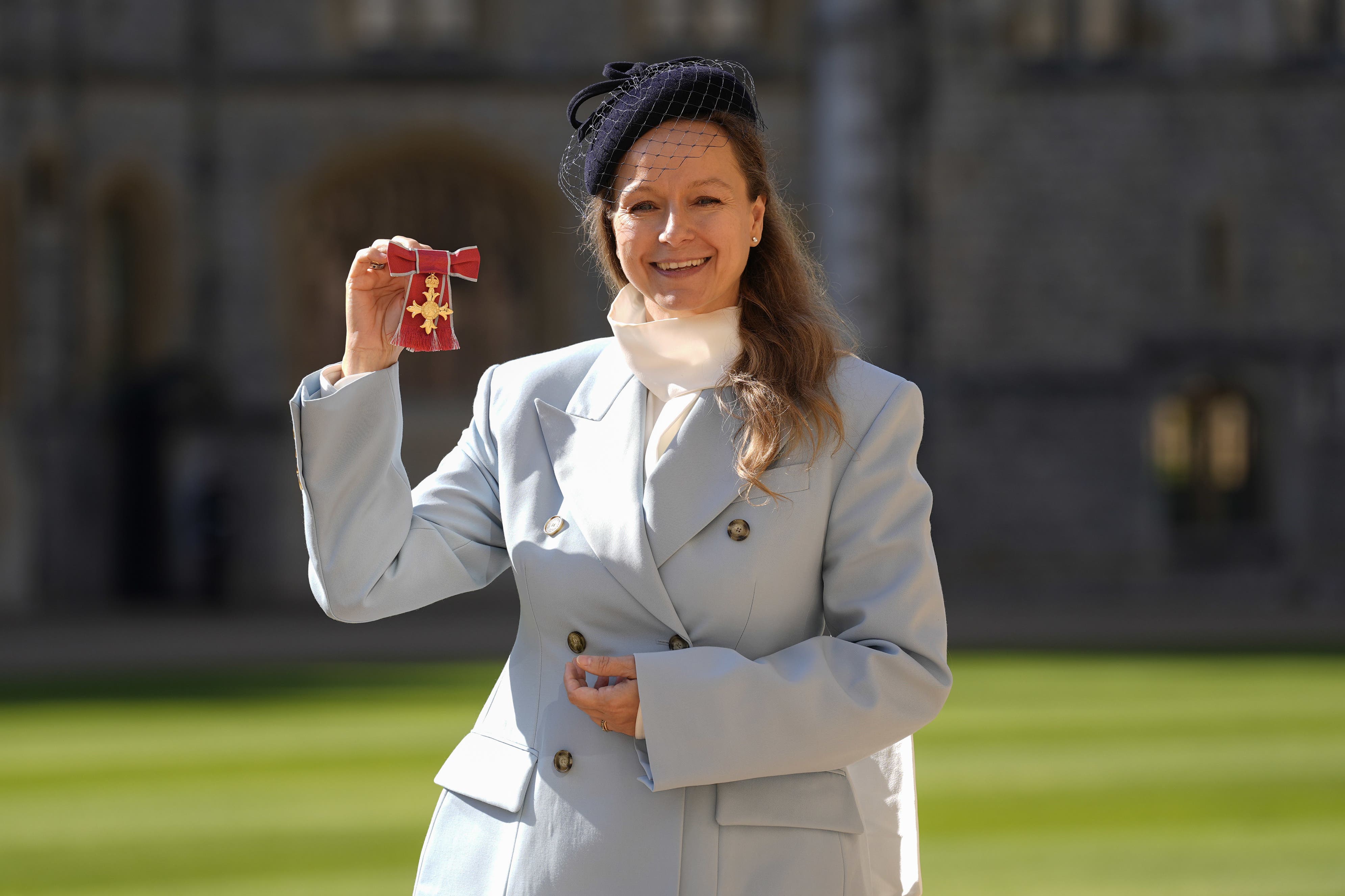 The actress was honoured at an investiture ceremony at Windsor Castle (Andrew Matthews/PA)