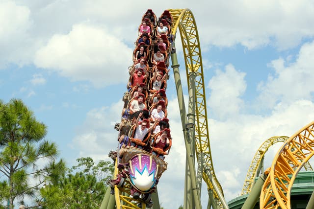 <p>The Stardust Racers ride at Universal Orlando’s Epic Universe came to a sudden halt Sunday, and was still closed as of Tuesday afternoon</p>