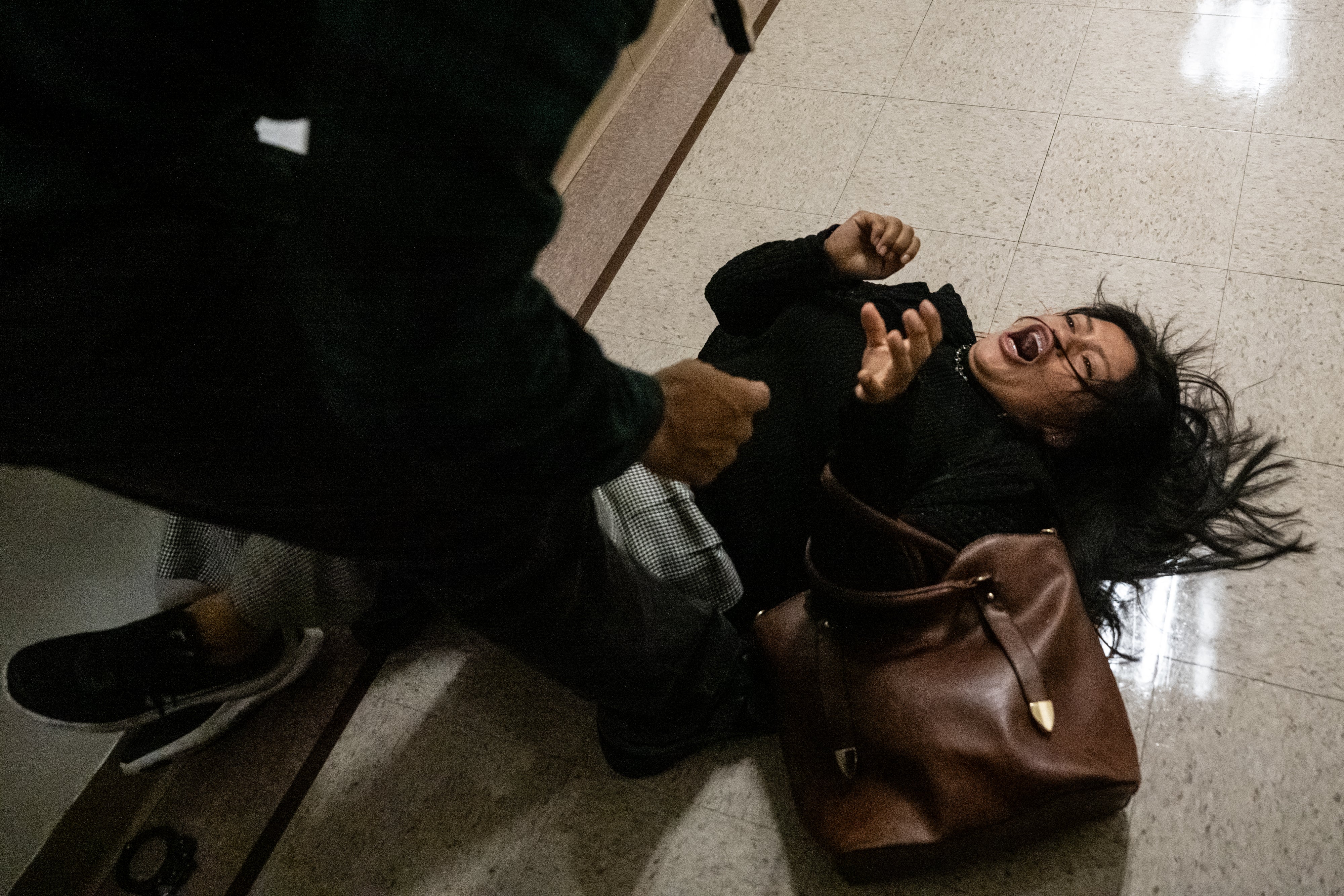 Monica Moreta-Galarza, an asylum seeker from Ecuador, was thrown to the ground by an ICE agent inside 26 Federal Plaza on September 25