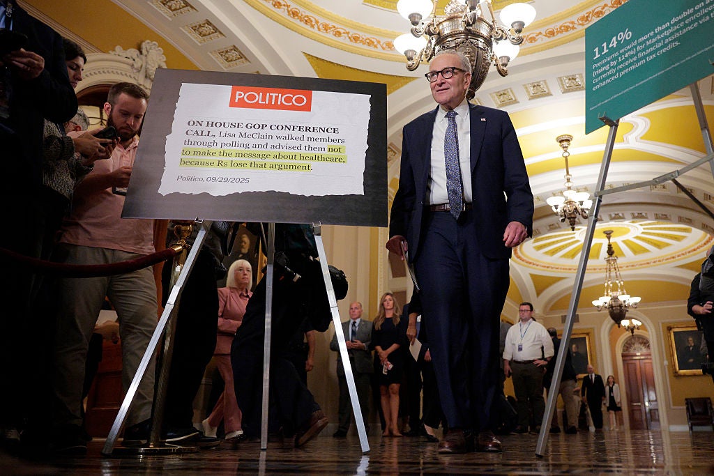 Senate Minority Leader Chuck Schumer proudly told reporters that he would force a debate on healthcare with a shutdown on the line