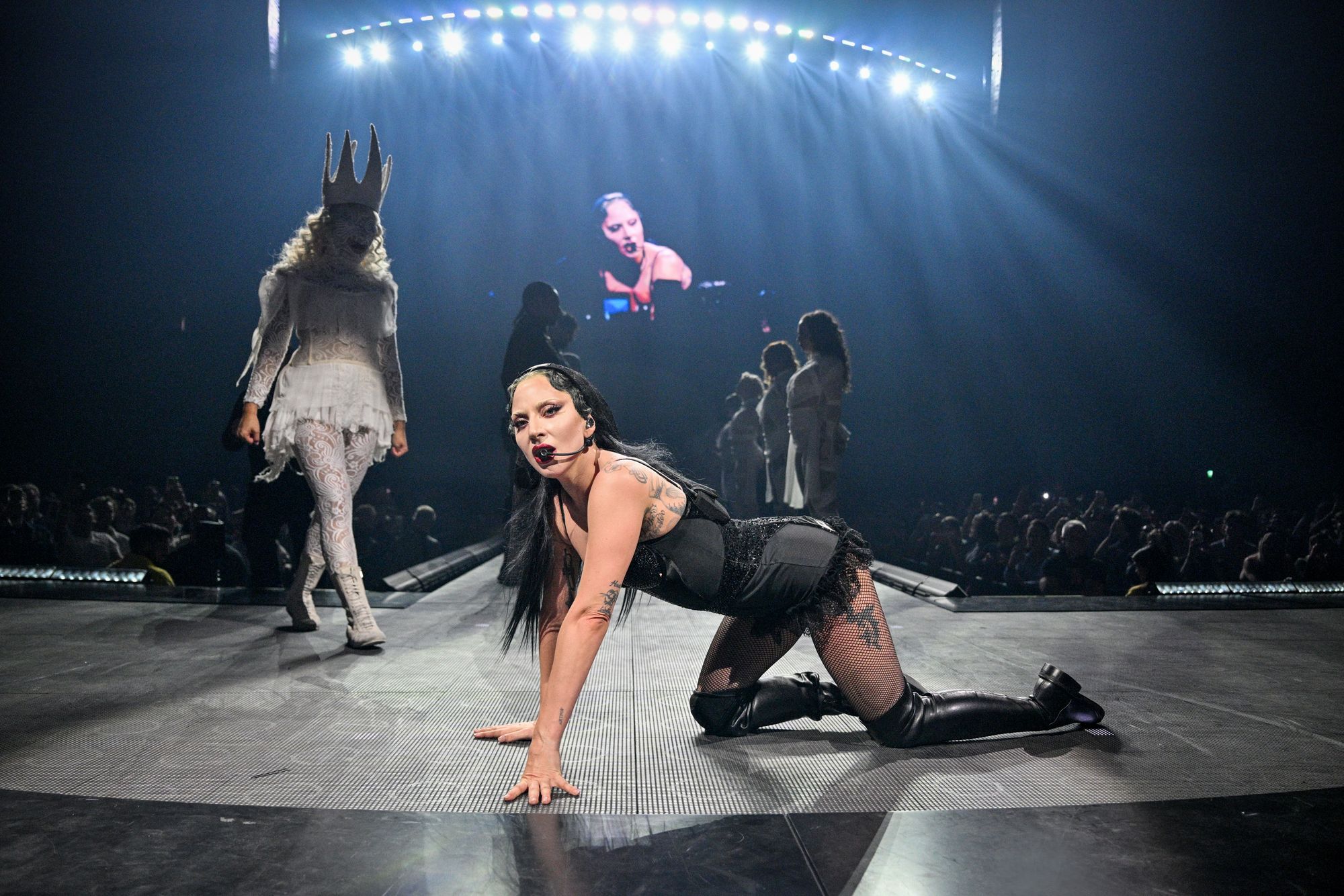 Lady Gaga performing at the O2 Arena on her ‘Mayhem Ball’ tour