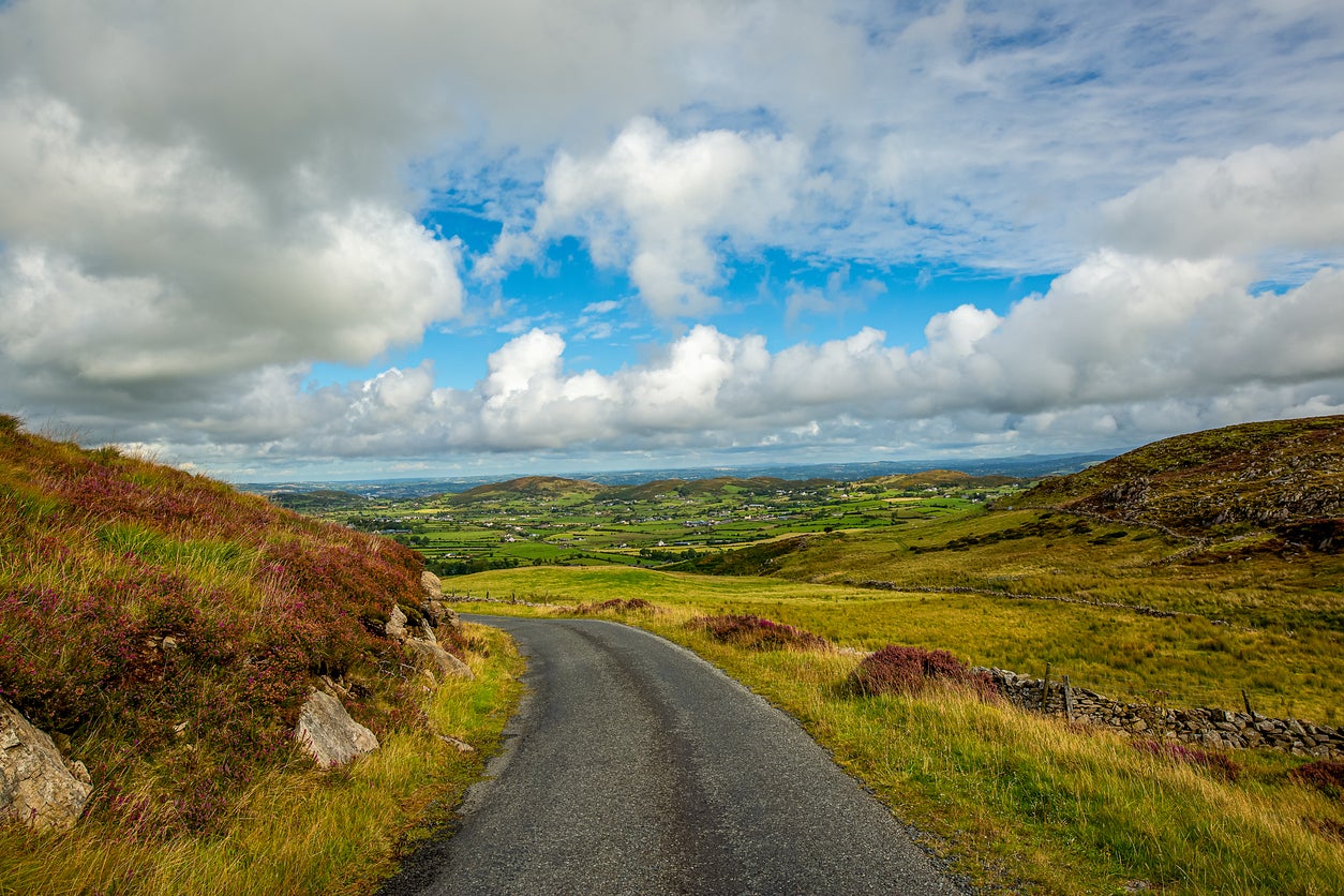 The Cooley Mountains offer challenging treks and panoramic views