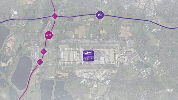 Motorway move: Heathrow’s map of the M25 diversion