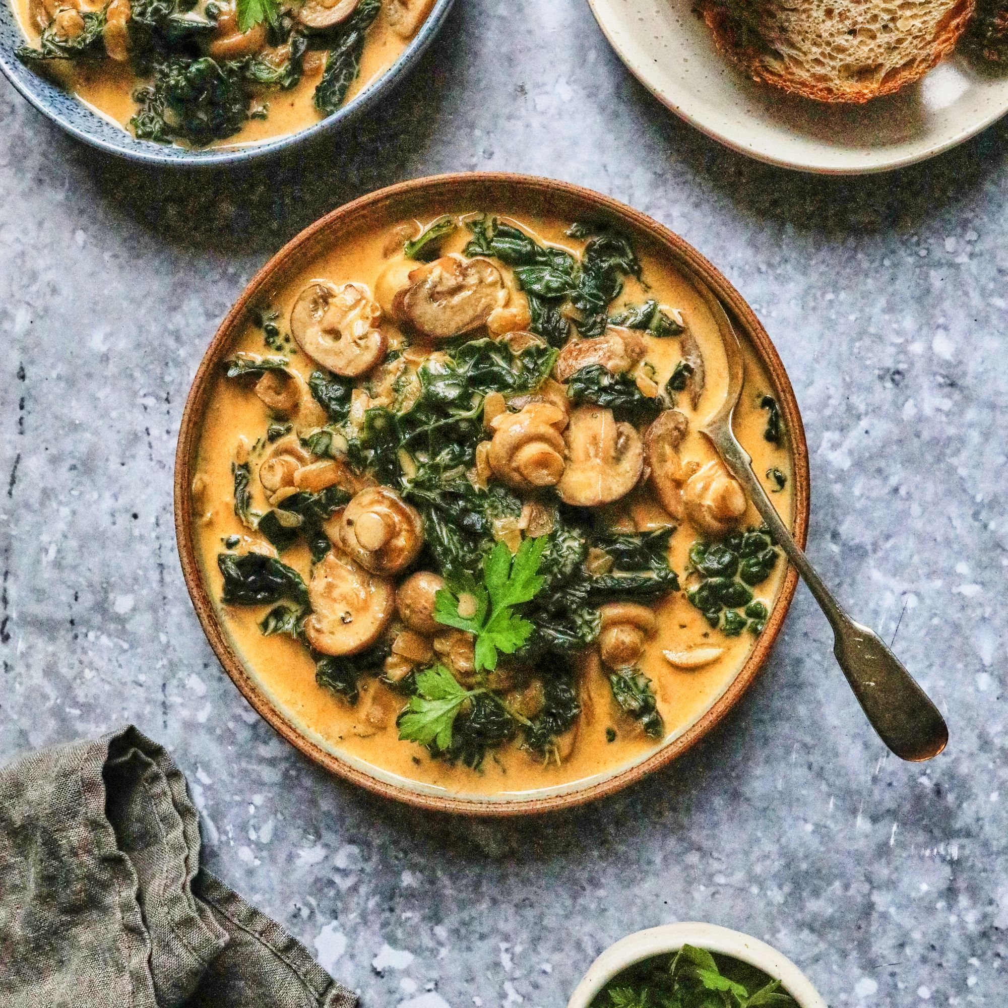 Classic stroganoff comfort with a clever veg twist – creamy, earthy and perfect with mash or rice