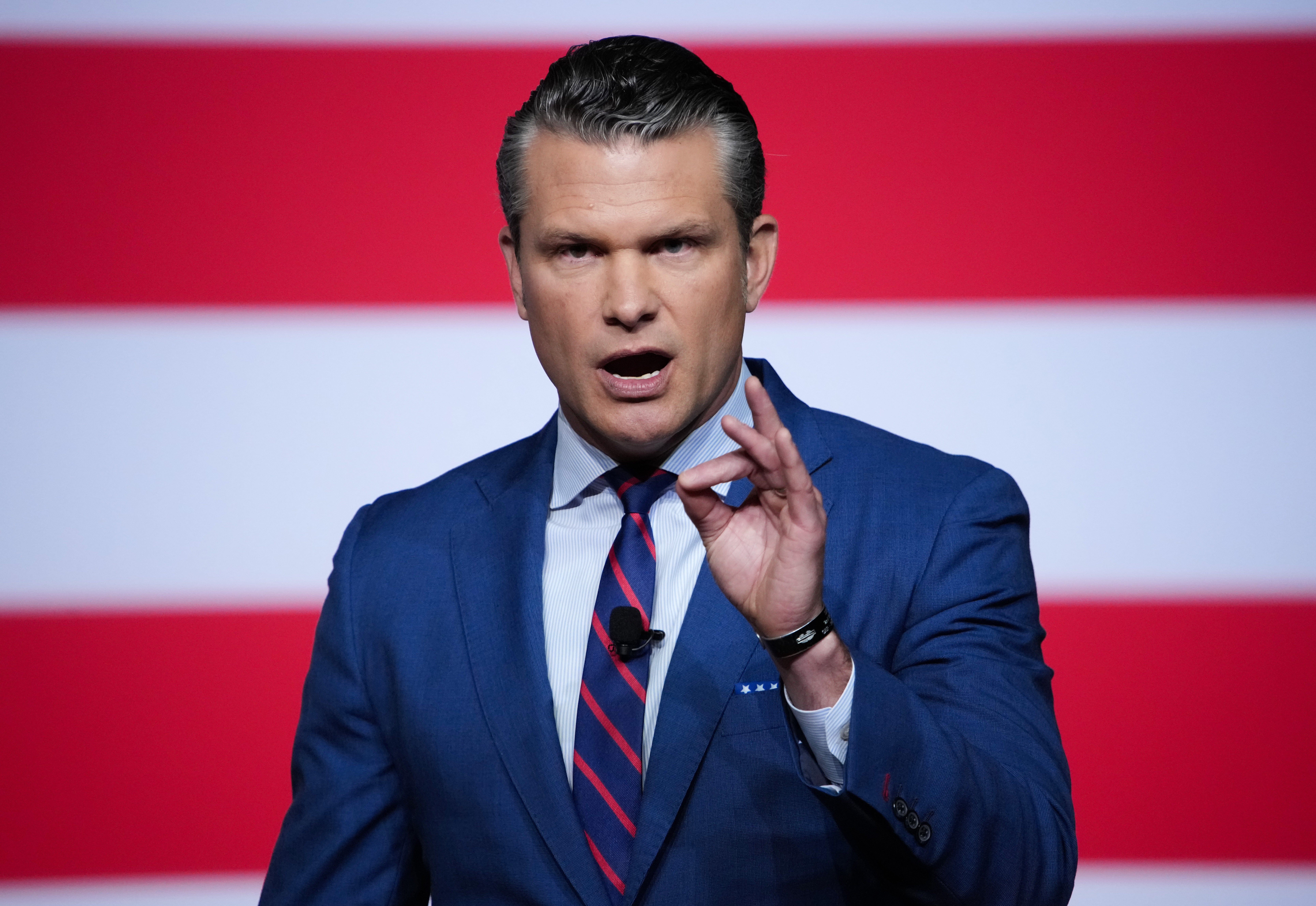 Pete Hegseth spoke to military leaders about banning ‘woke’ policies in the army later that day