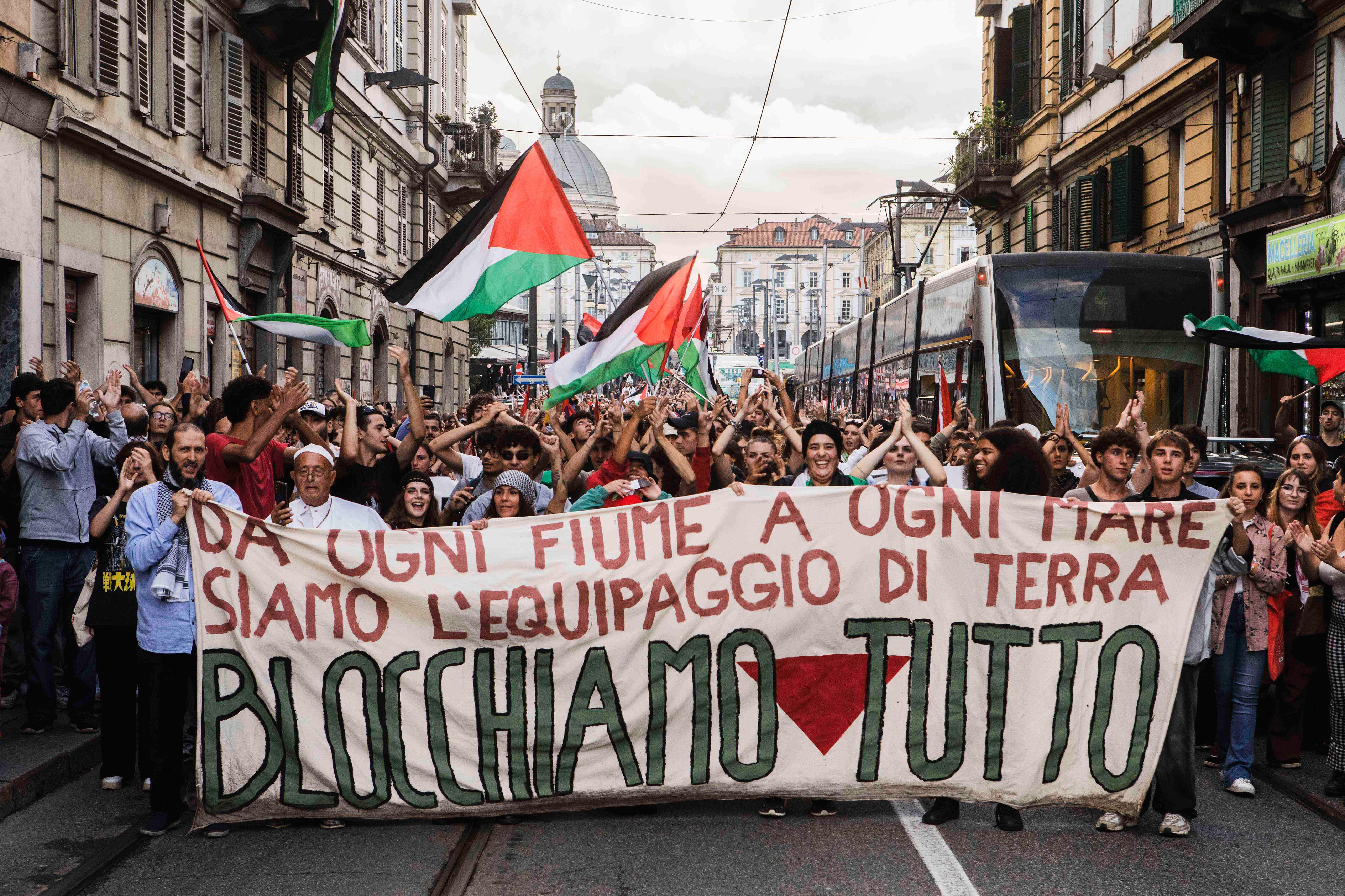 Protests against Israel’s war, like this one in Italy this month, have been on the rise