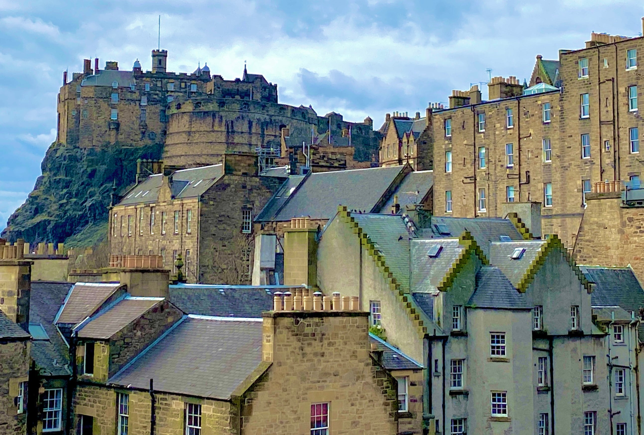 Prime site: Edinburgh Castle presides over the Scottish capital