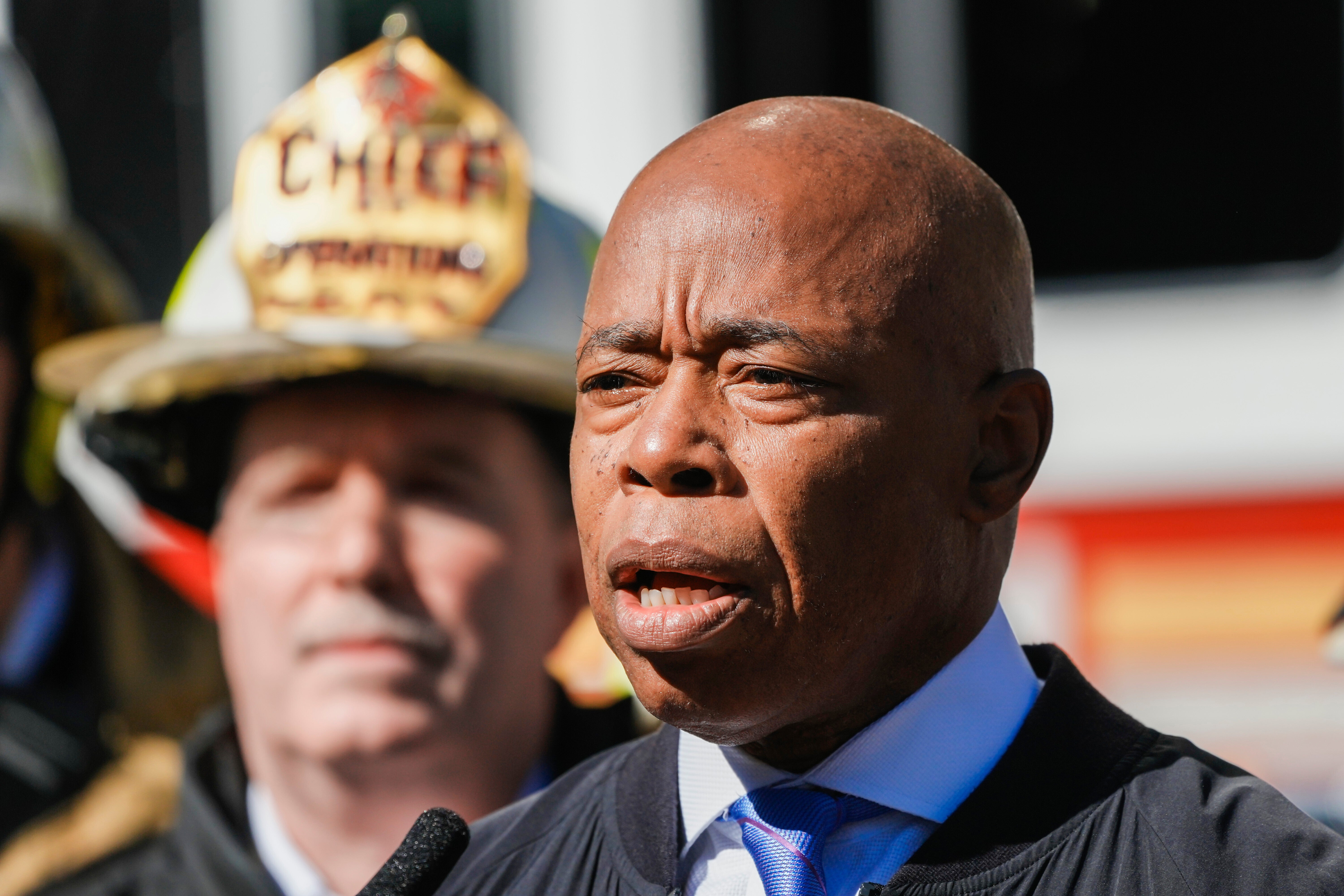 New York City Mayor Eric Adams hit out at a reporter Thursday over a story detailing a new book by a woman describing her secret romantic relationship with him