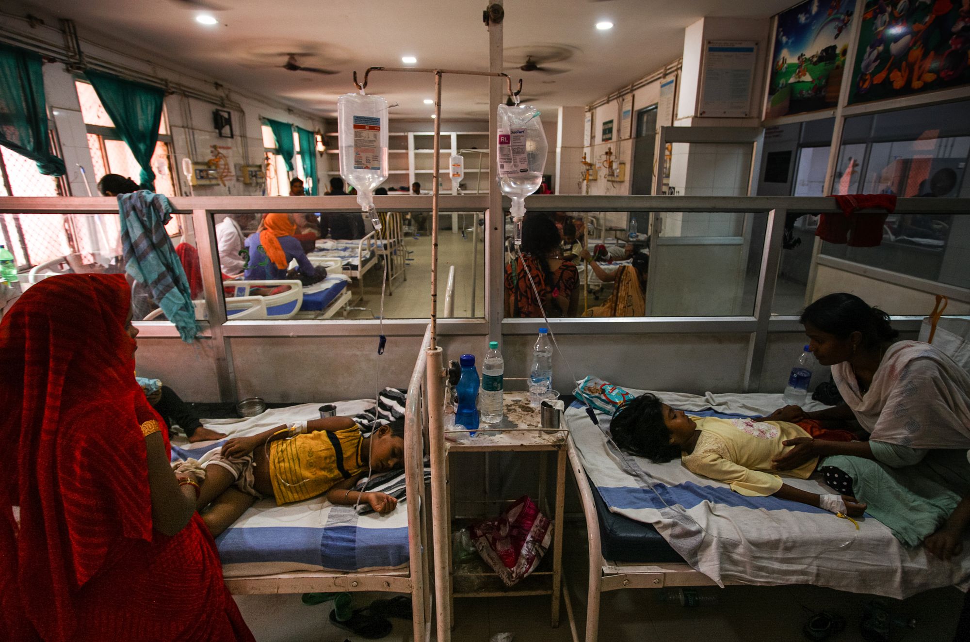 Representative: Children hospitalised in India after falling sick from unclean water
