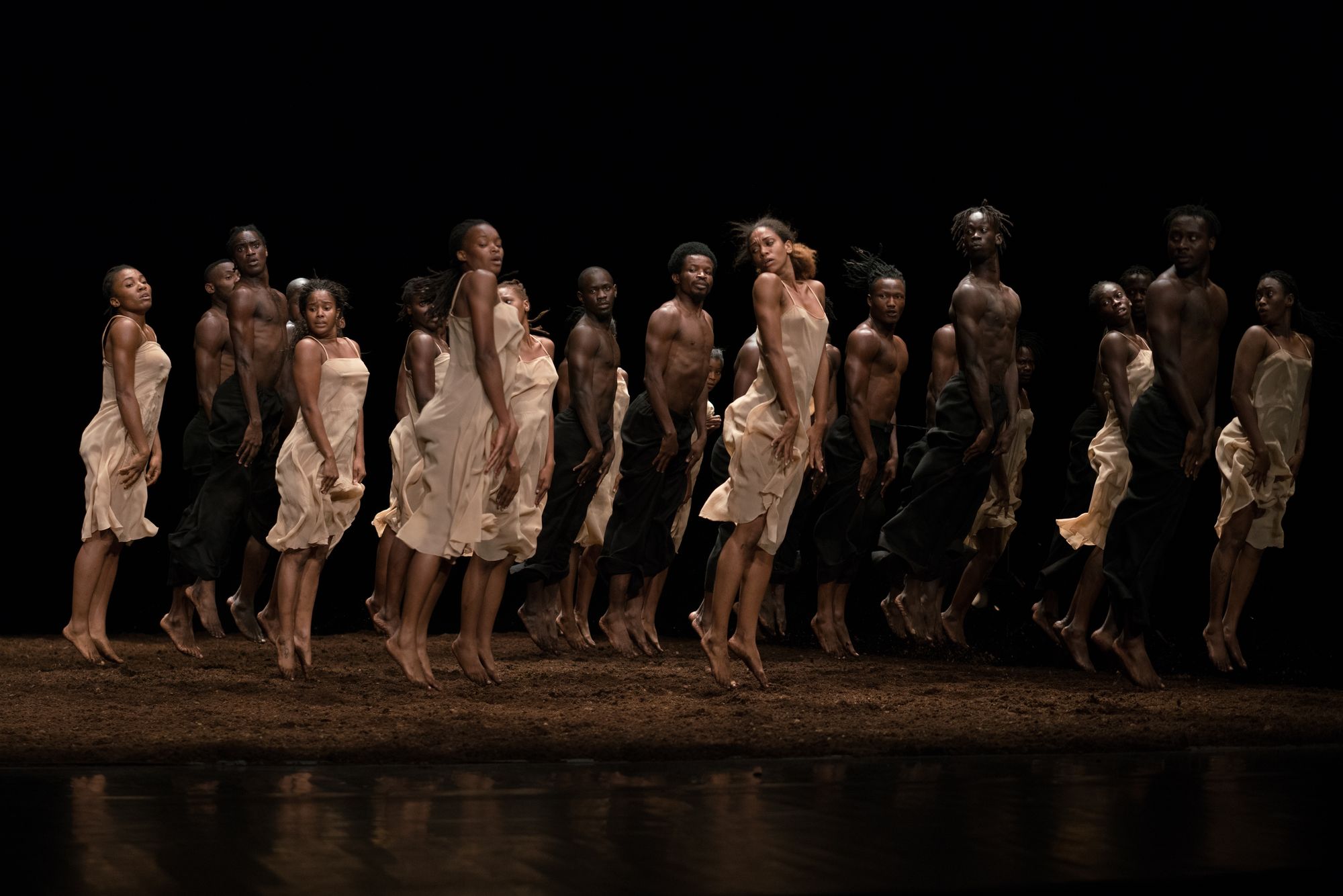 Anique Ayiboe (front row, third from left) and her fellow dancers perform ‘The Rite of Spring’