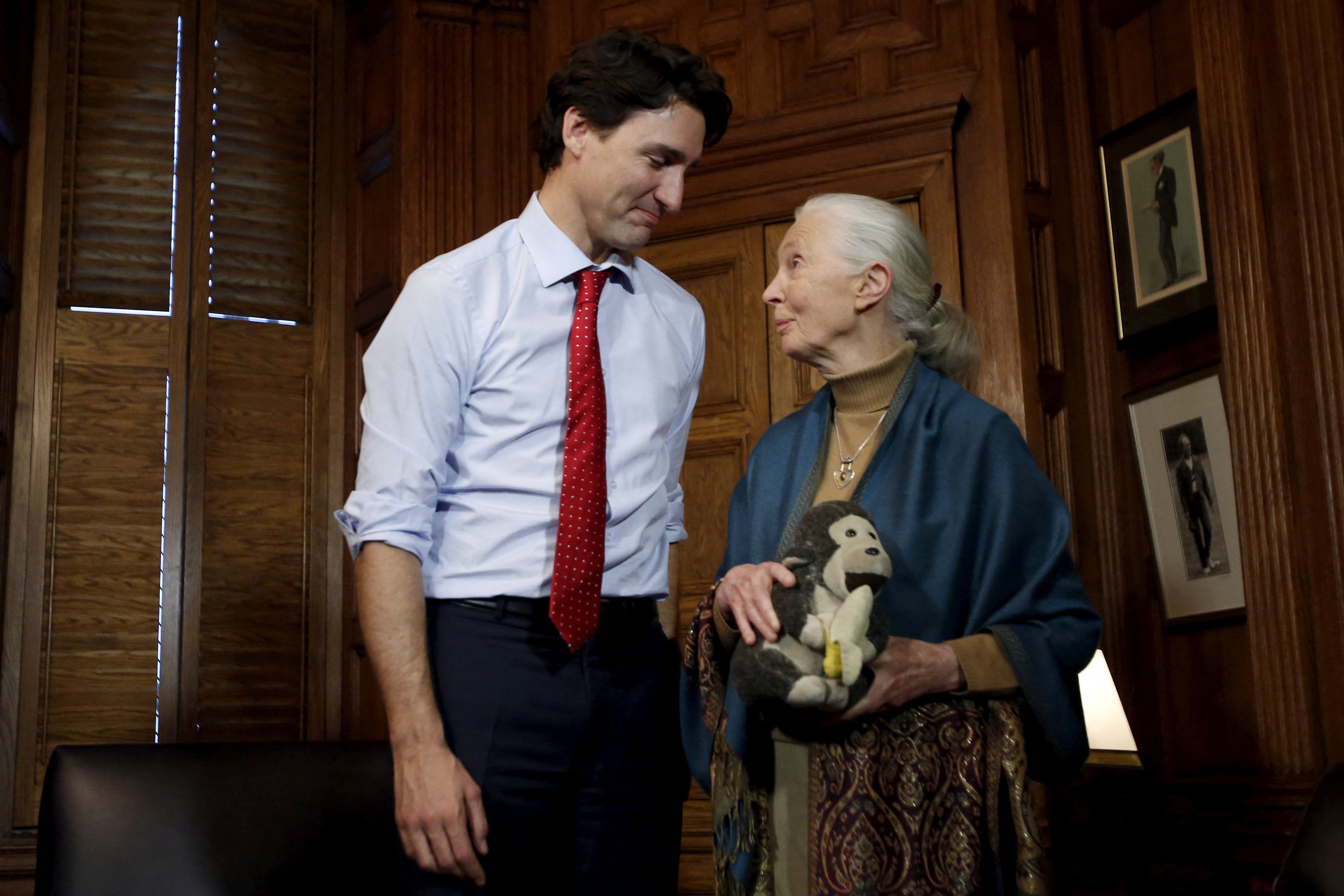 Former Canadian PM Justin Trudeau says he’s ‘heartbroken’ to hear of Goodall’s death