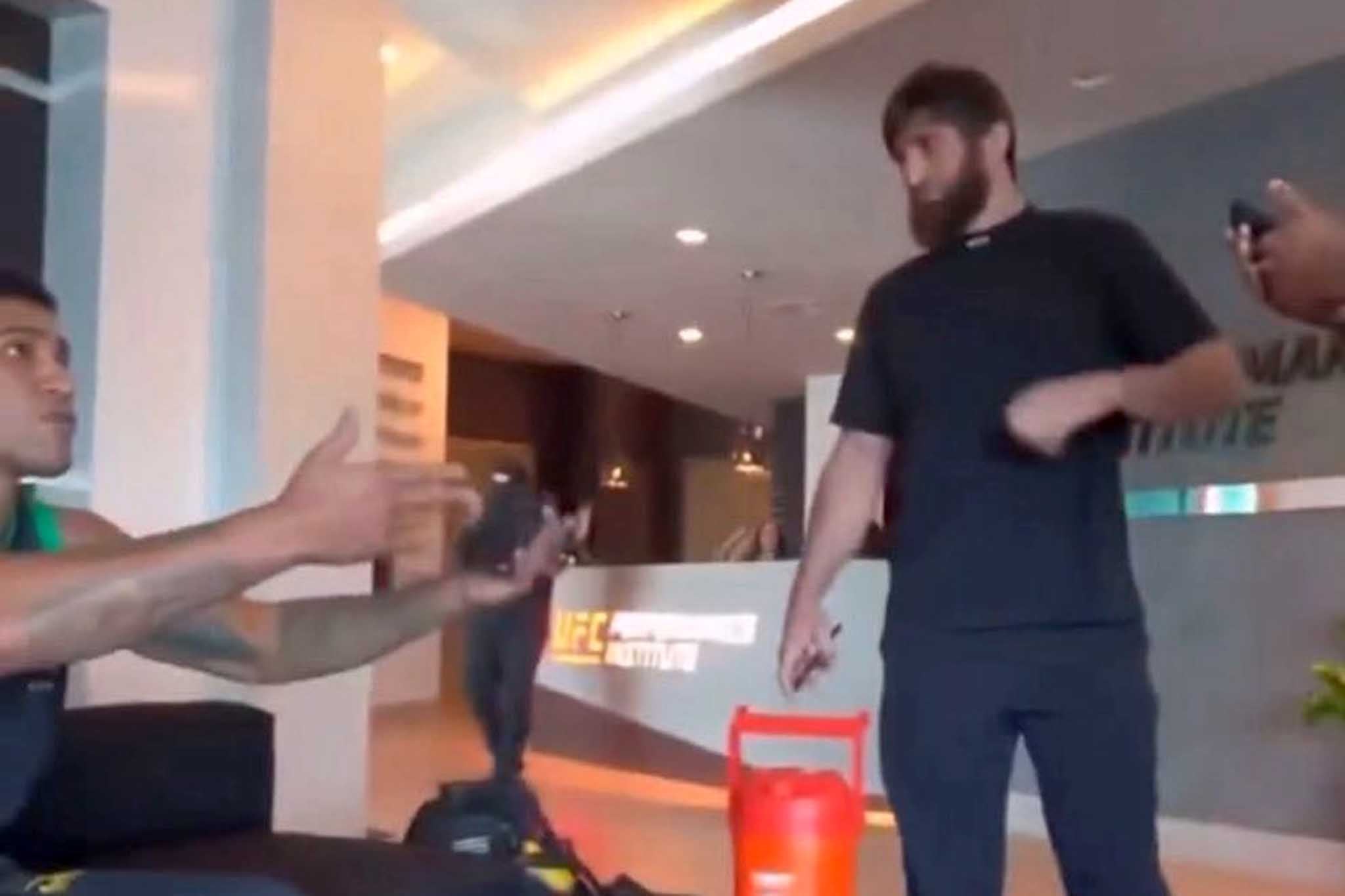 New footage sees Alex Pereira brand Magomed Ankalaev a ‘coward’ in UFC run-in