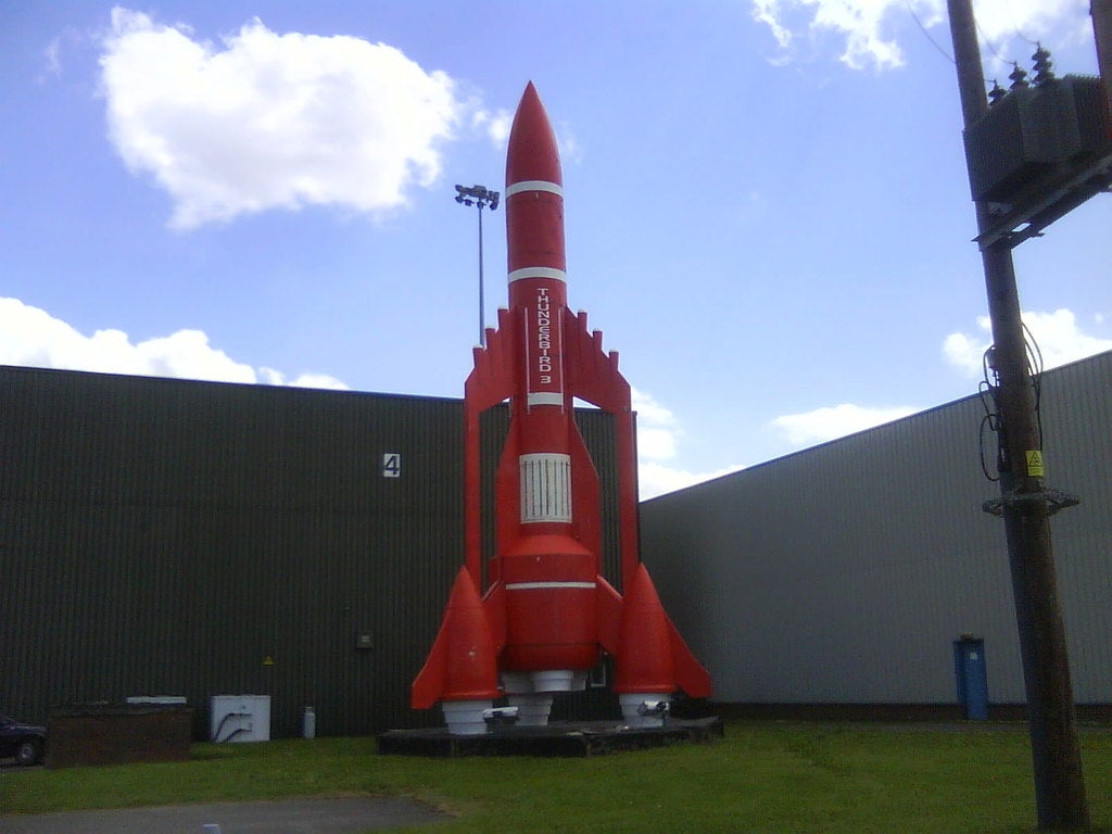 The Thunderbird 3 replica is a well-known local landmark in North Yorkshire