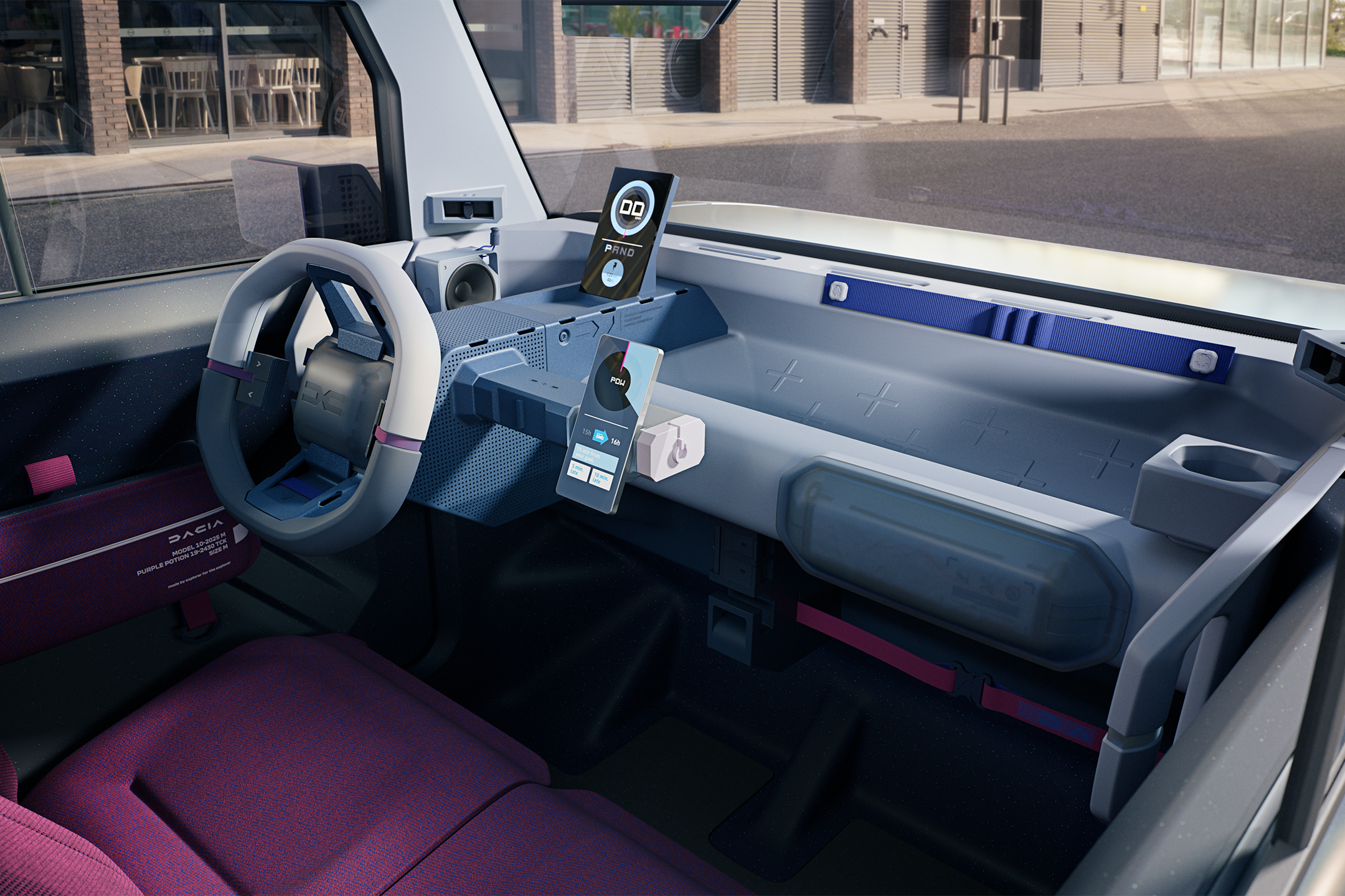 The Dacia Hipster Concept embraces the “bring your own screen” philosophy