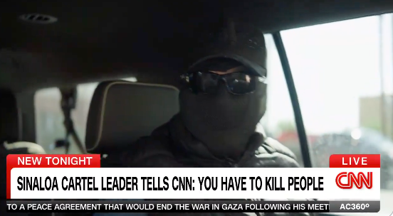 The cartel member said he was speaking out to warn people against joining drug trafficking groups