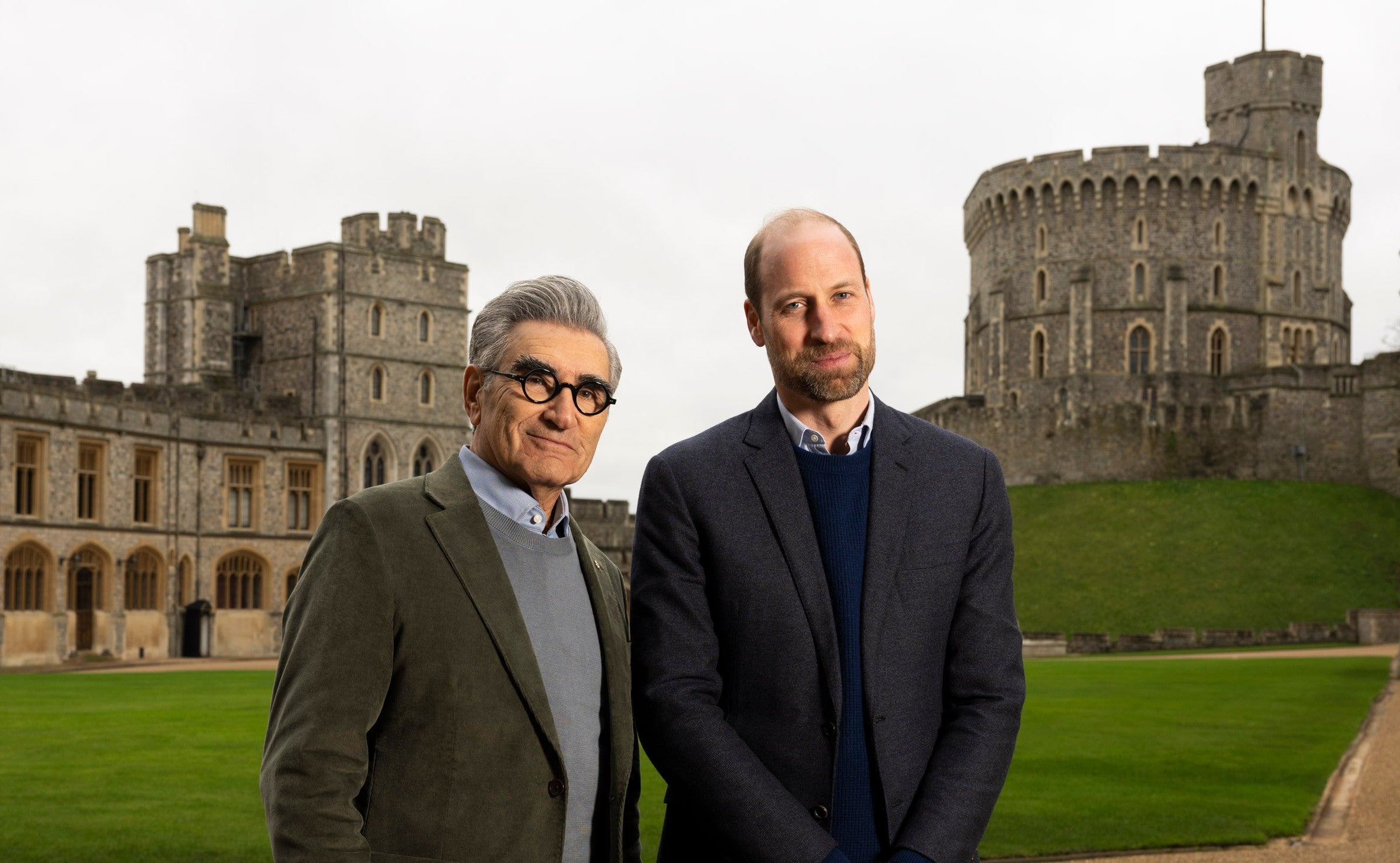 Actor Eugene Levy with William at Windsor Castle