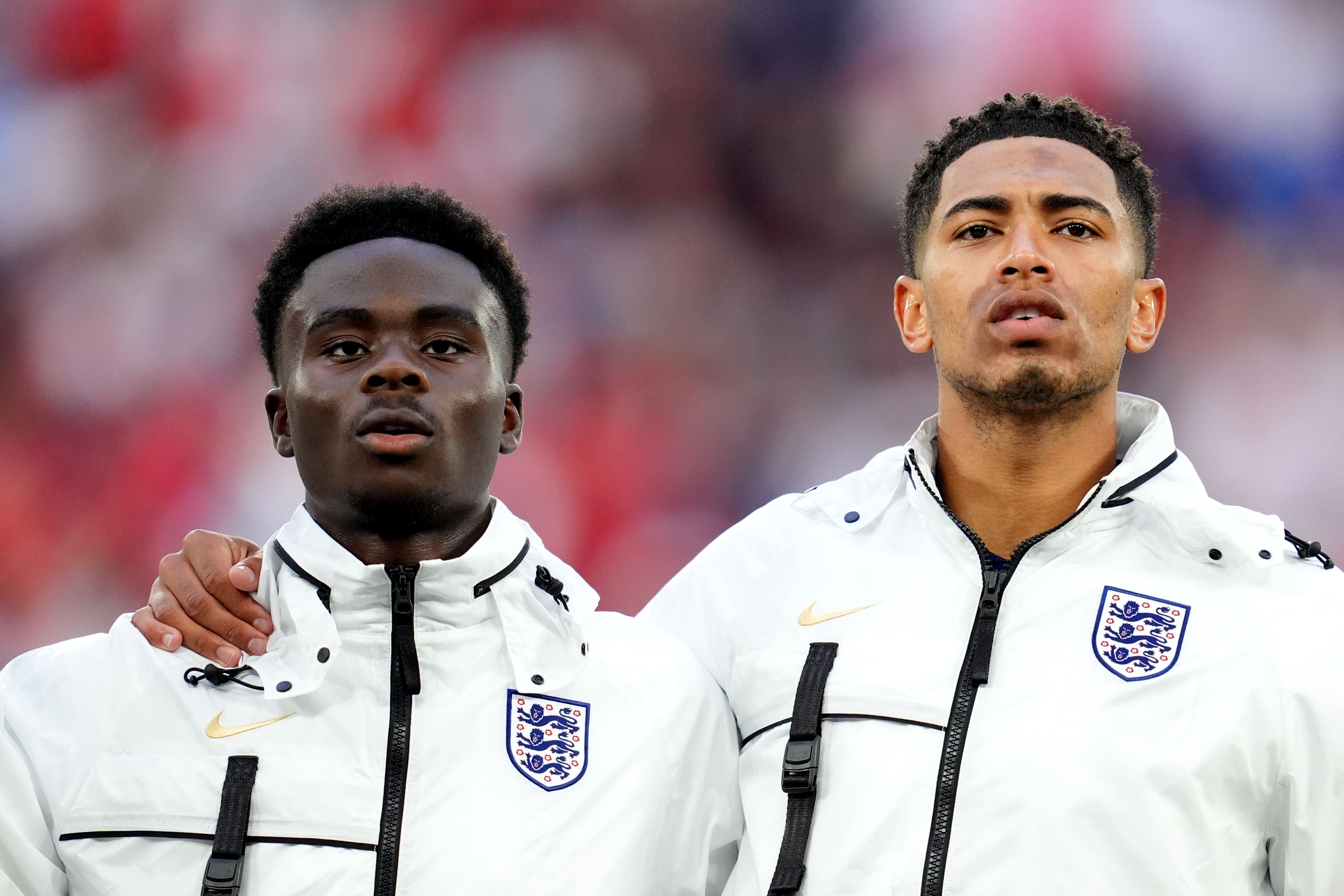 Bukayo Saka (left) and Jude Bellingham could return for England (Adam Davy/PA)