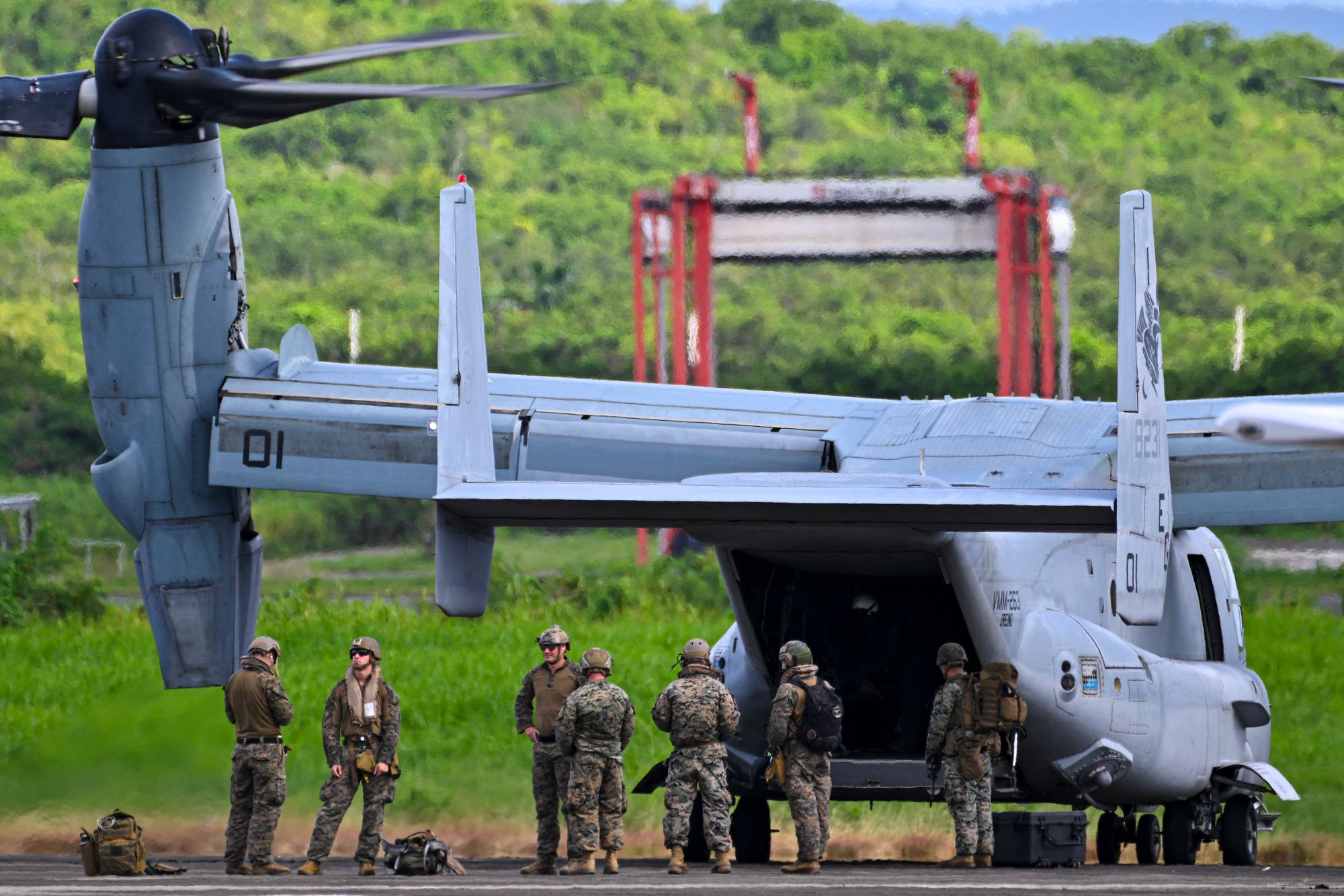 Military assets including Marines and fighter jets were staged in Puerto Rico last month as tensions mount with Venezuela over US military strikes in the Caribbean